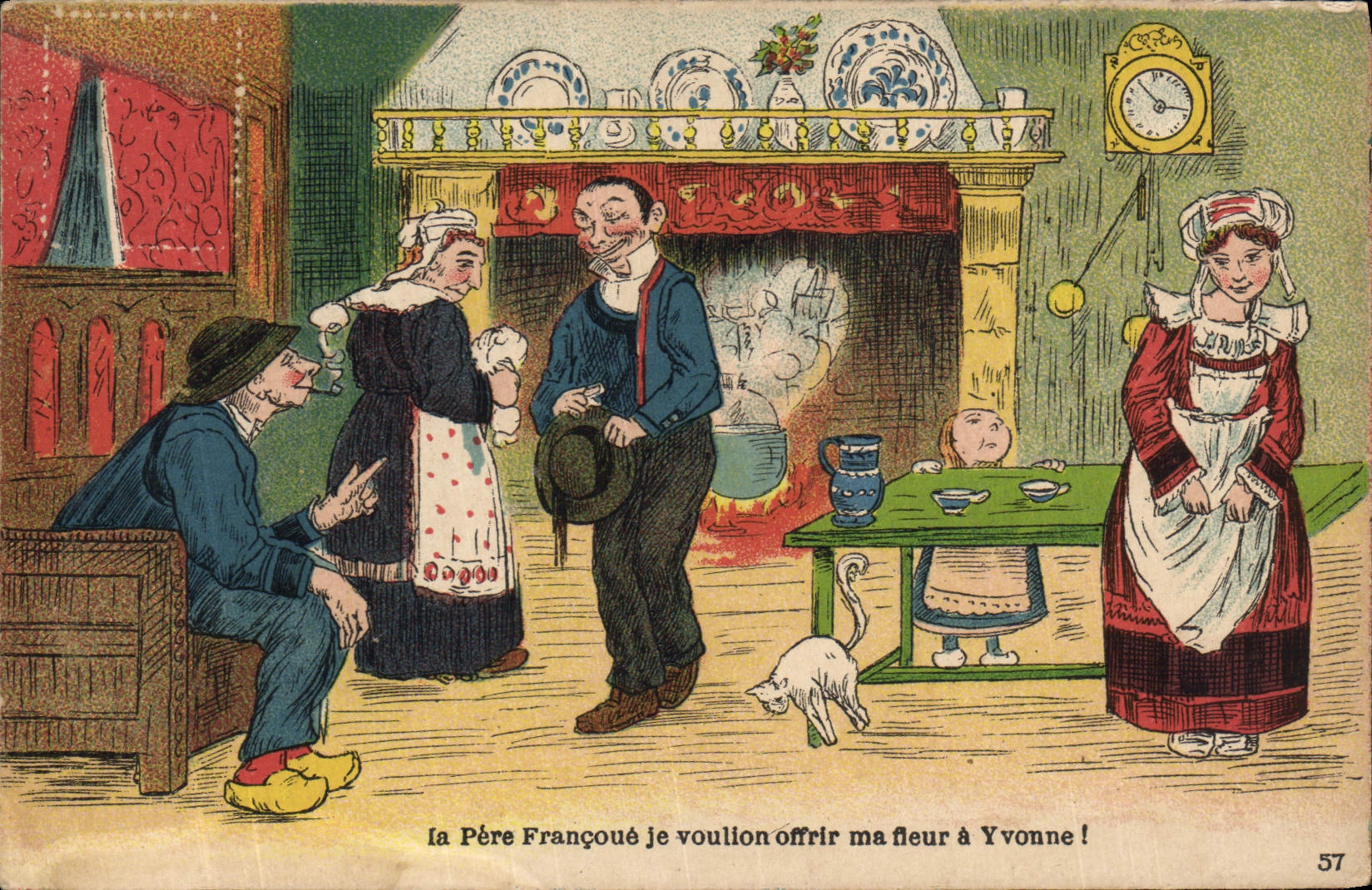 CPA Fantaisie Folklore Bretagne 