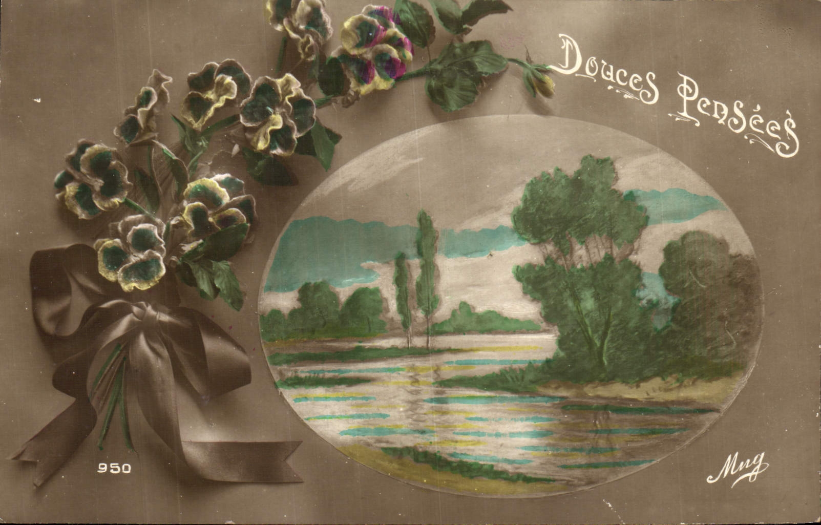 CPA Fantaisie Fleurs