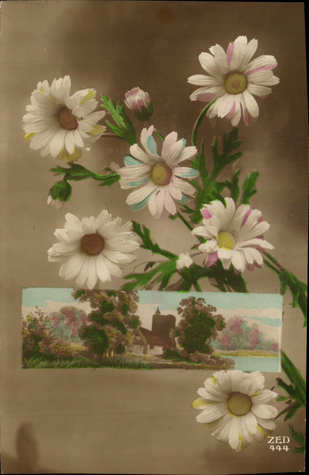 CPA Fantaisie Fleurs 