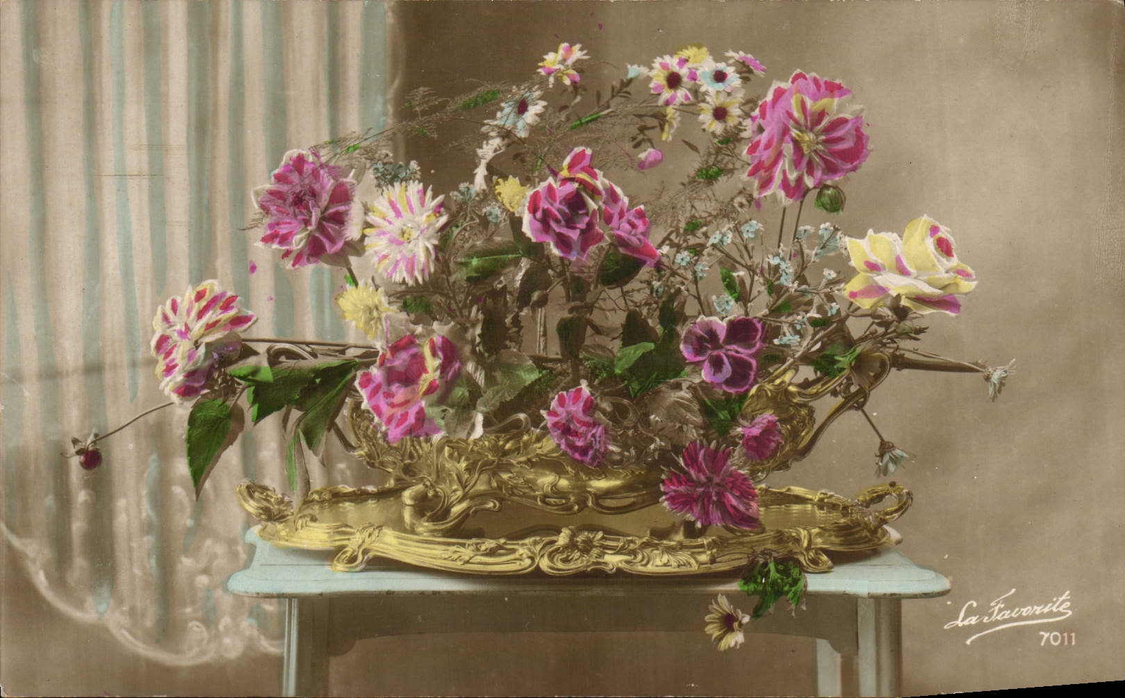 CPA Fantaisie Fleurs