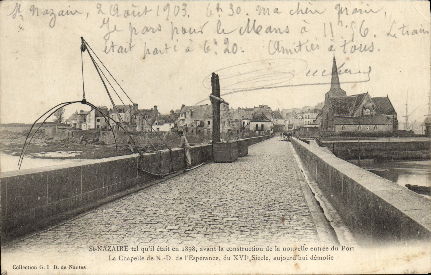 VINTAGE POSTCARD St Nazaire