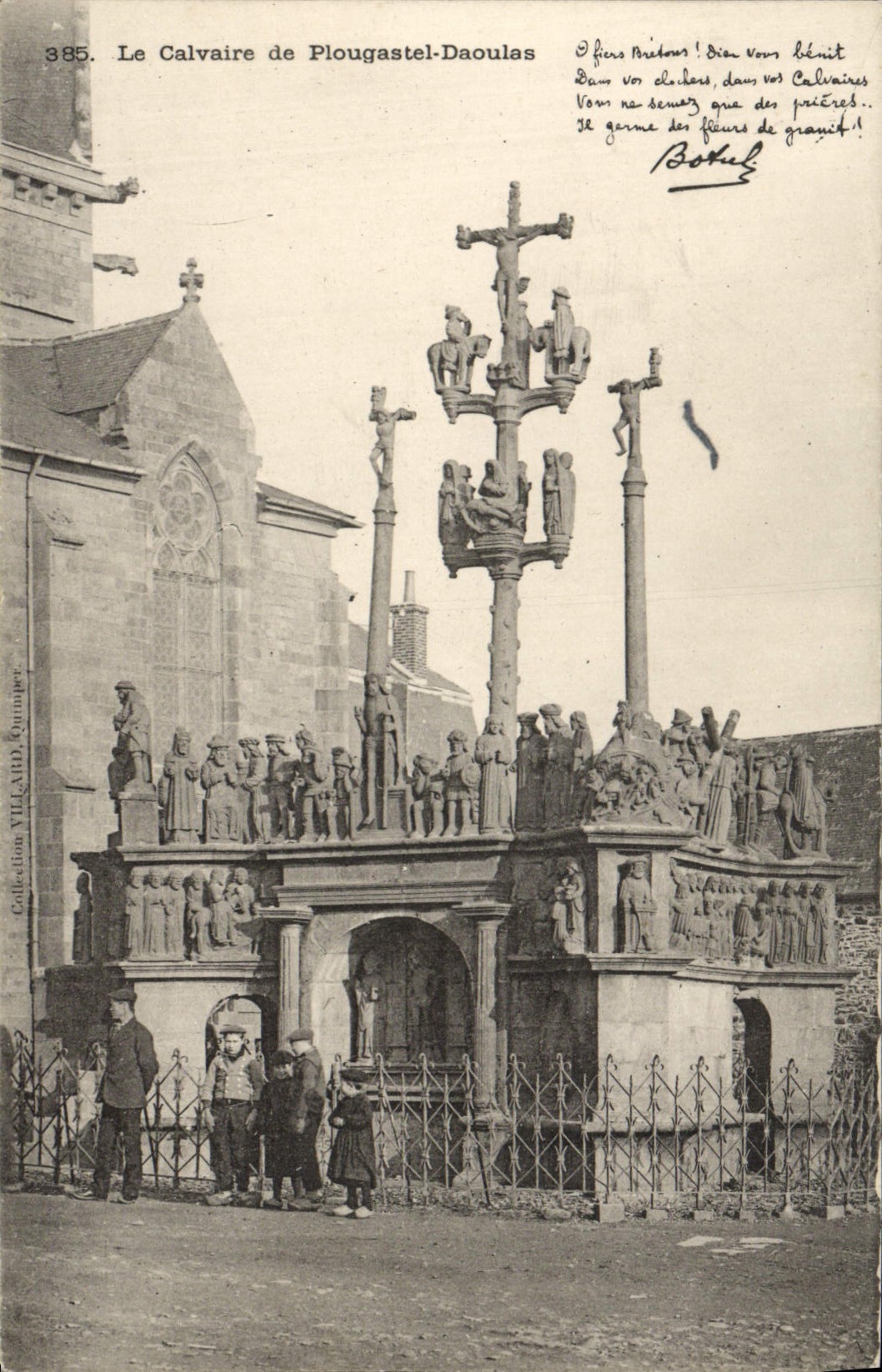 VINTAGE POSTCARD the Martyrdom De Plougastel Daoulas Botrel Children