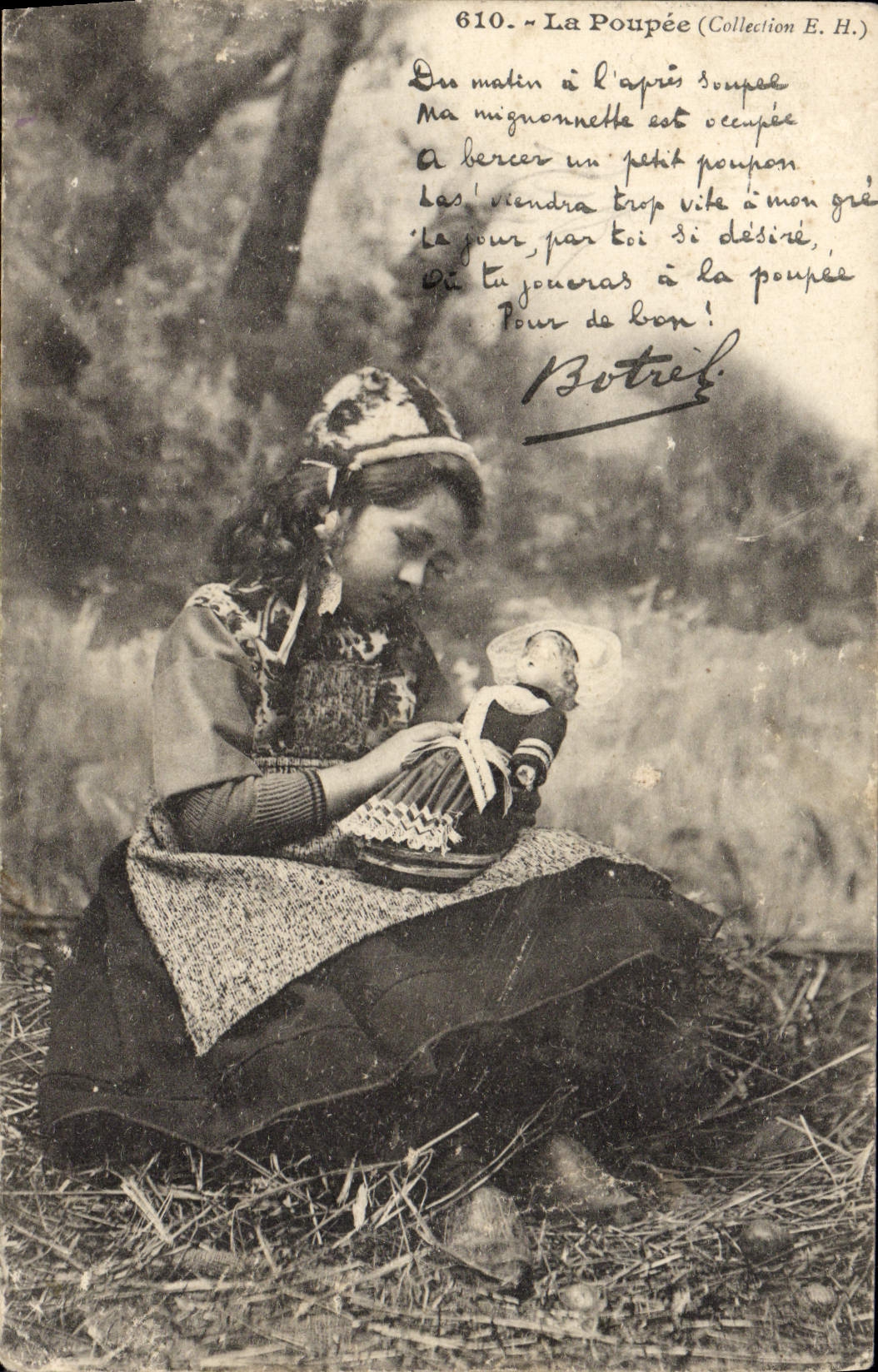 CPA La Poupee Botrel Folklore Poupee