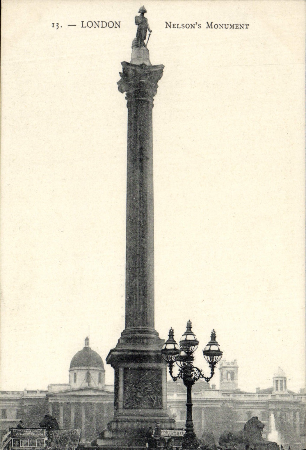 CPA London Nelson's Monument