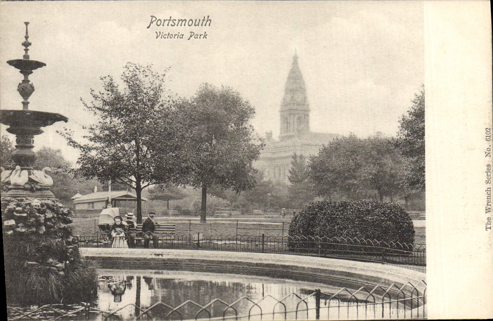Parque de Portsmouth Victoria de la POSTAL de la VENDIMIA