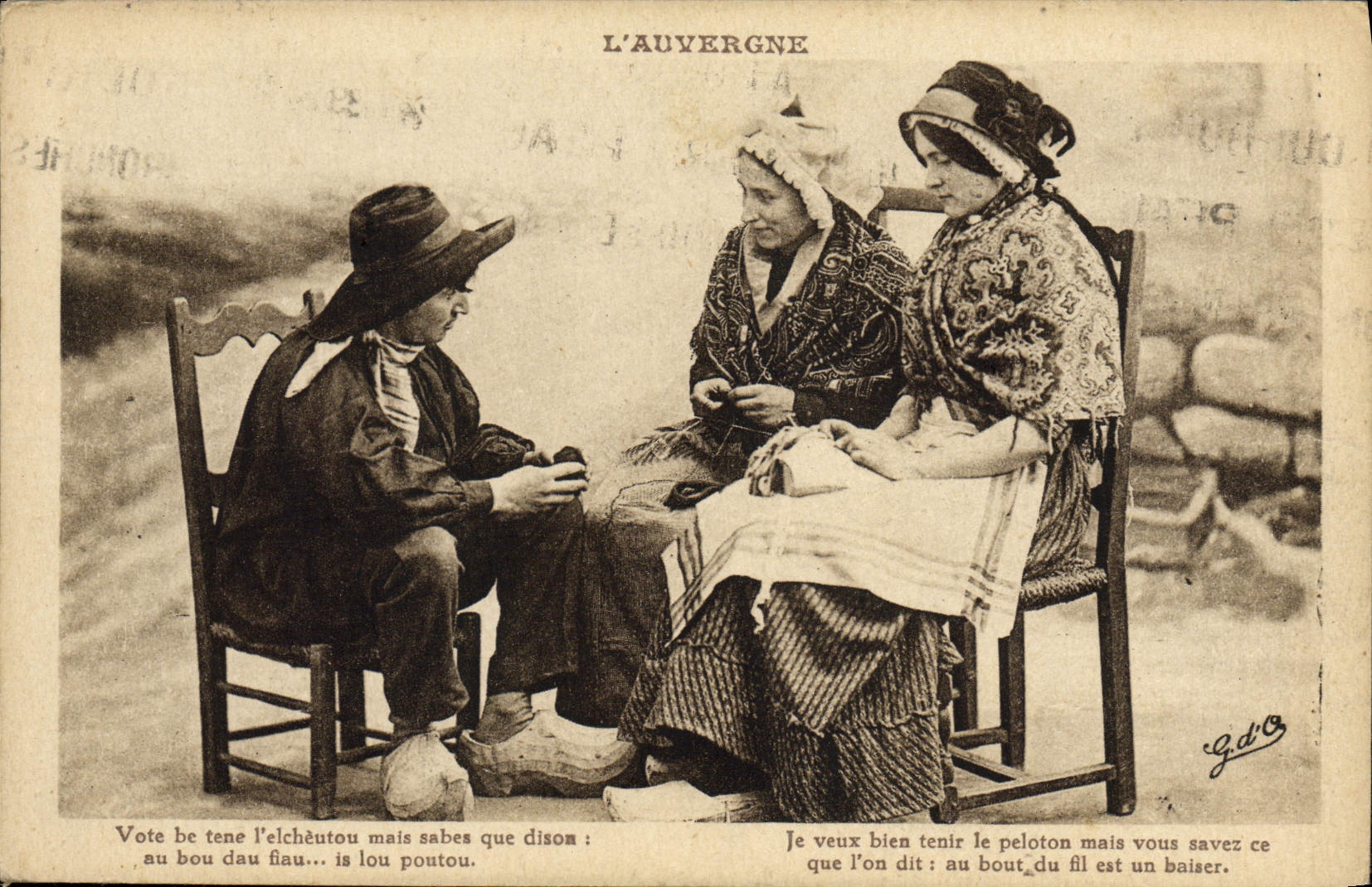 CPA L'Auvergne Folklore