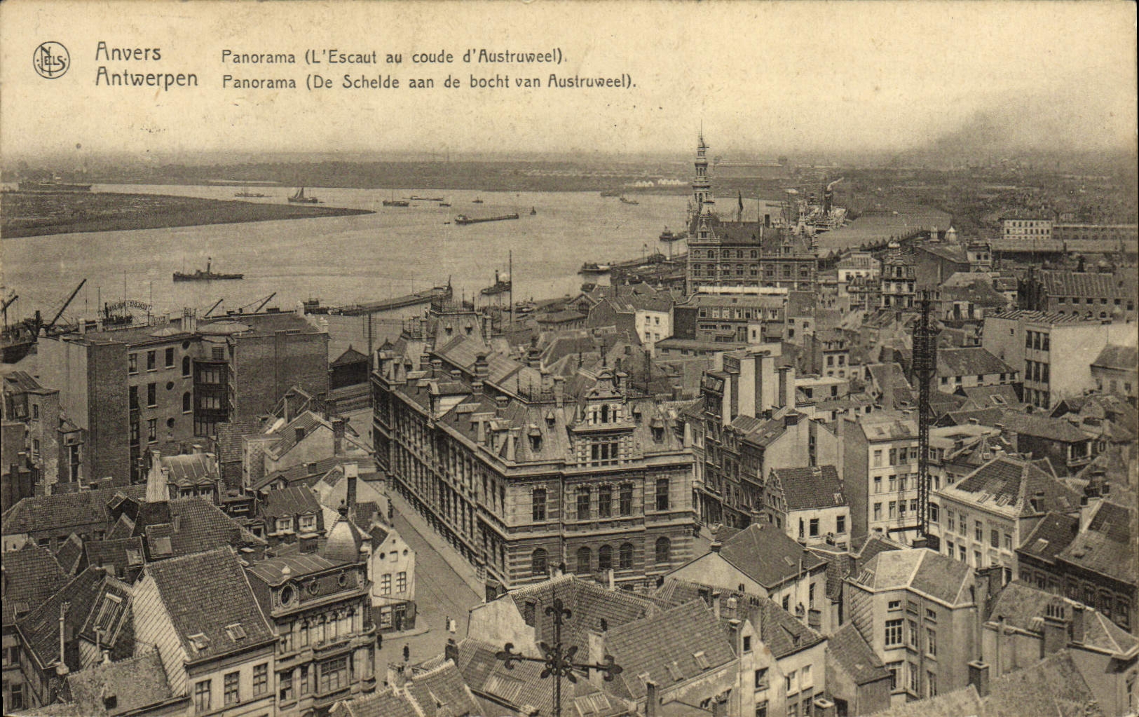 CPA Anvers Panorama L'Escaut au coude d'Austruweel
