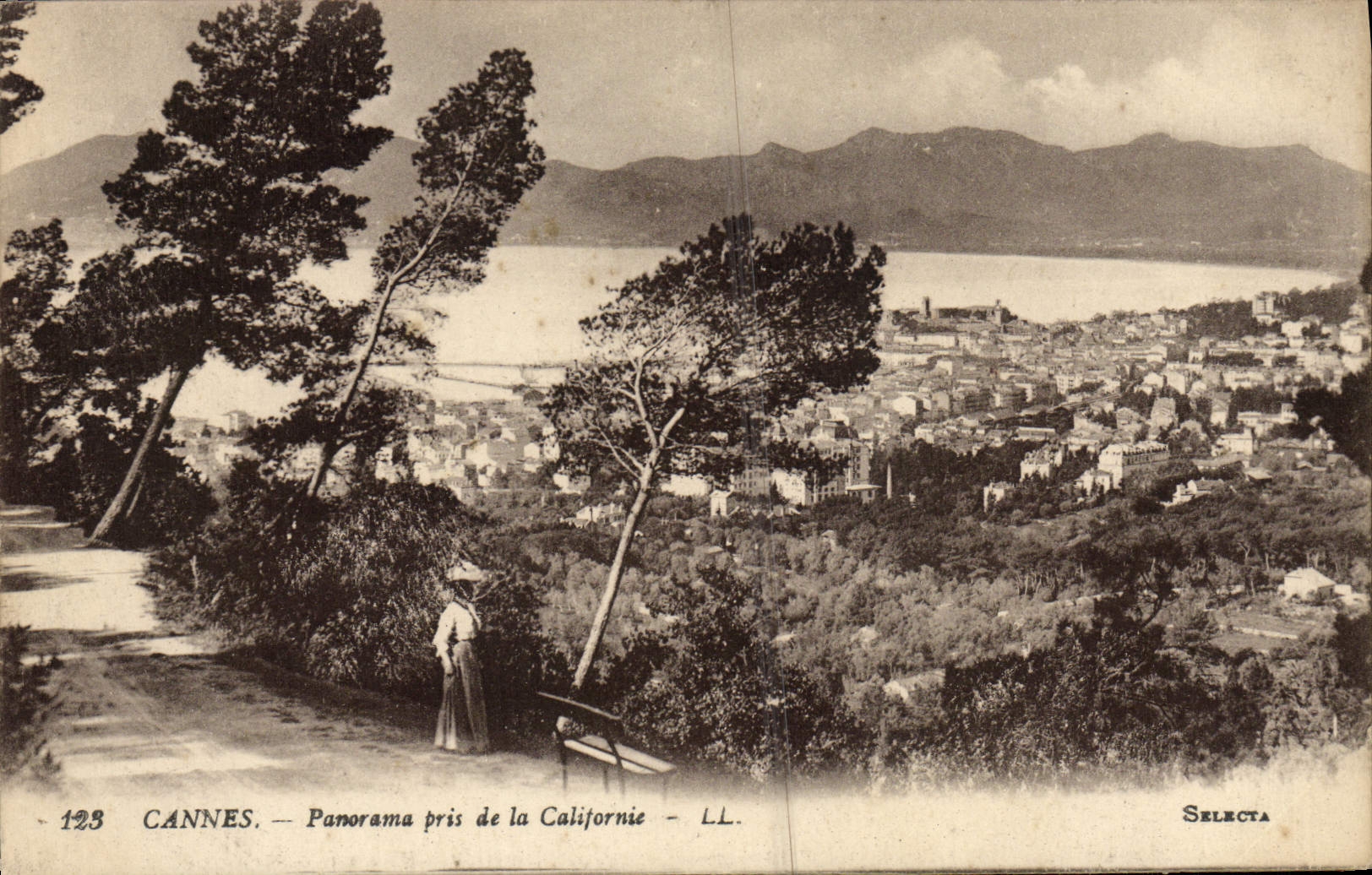 CPA Cannes Panorama Pris de la Californie