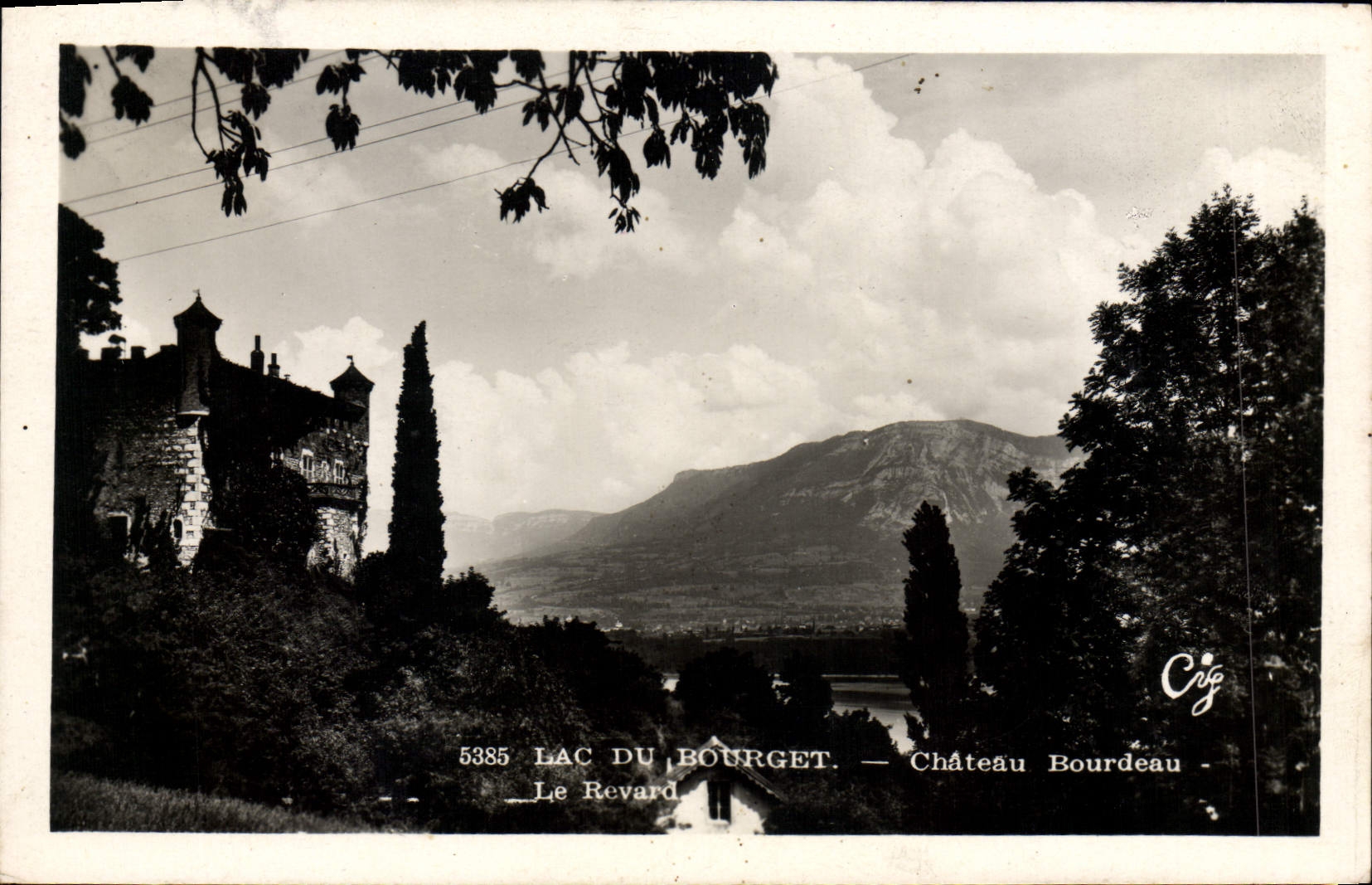 MODERN CARD Lake Of Le Bourget Bourdeau Castle Revard