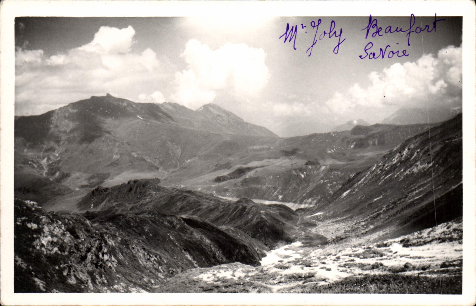 MODERN CARD Beaufort Jolly Mount seen of the solid mass of Outray