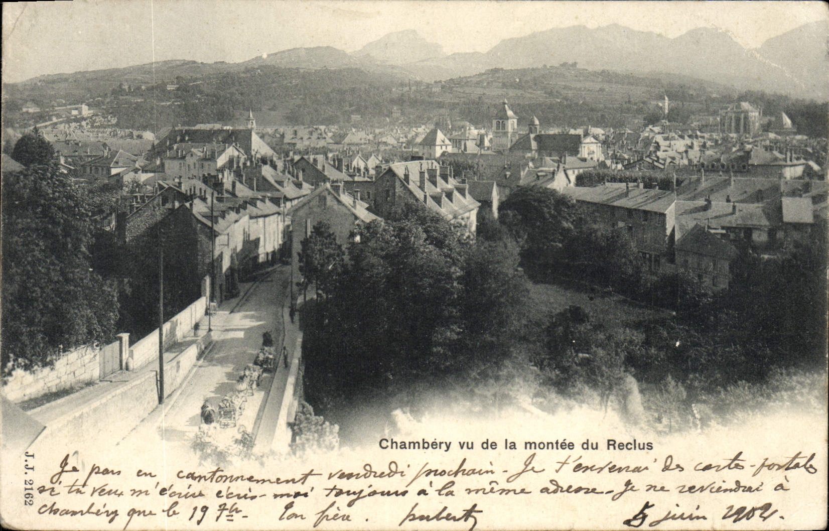 CPA Chambery Vu de la Montee du Reclus