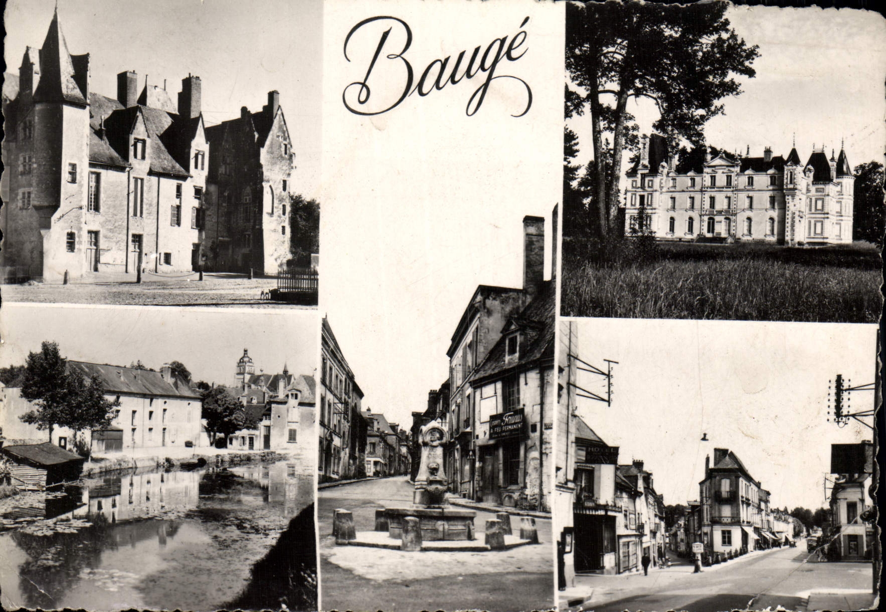 CPM Bauge Le Chateau du Gresillon Centre d'Esperanto Fontaine du roi Rene Esperanto