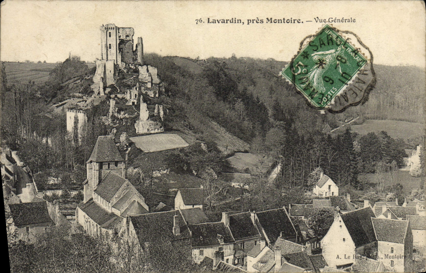 CPA Lavardin Pres Montoire Vue Generale