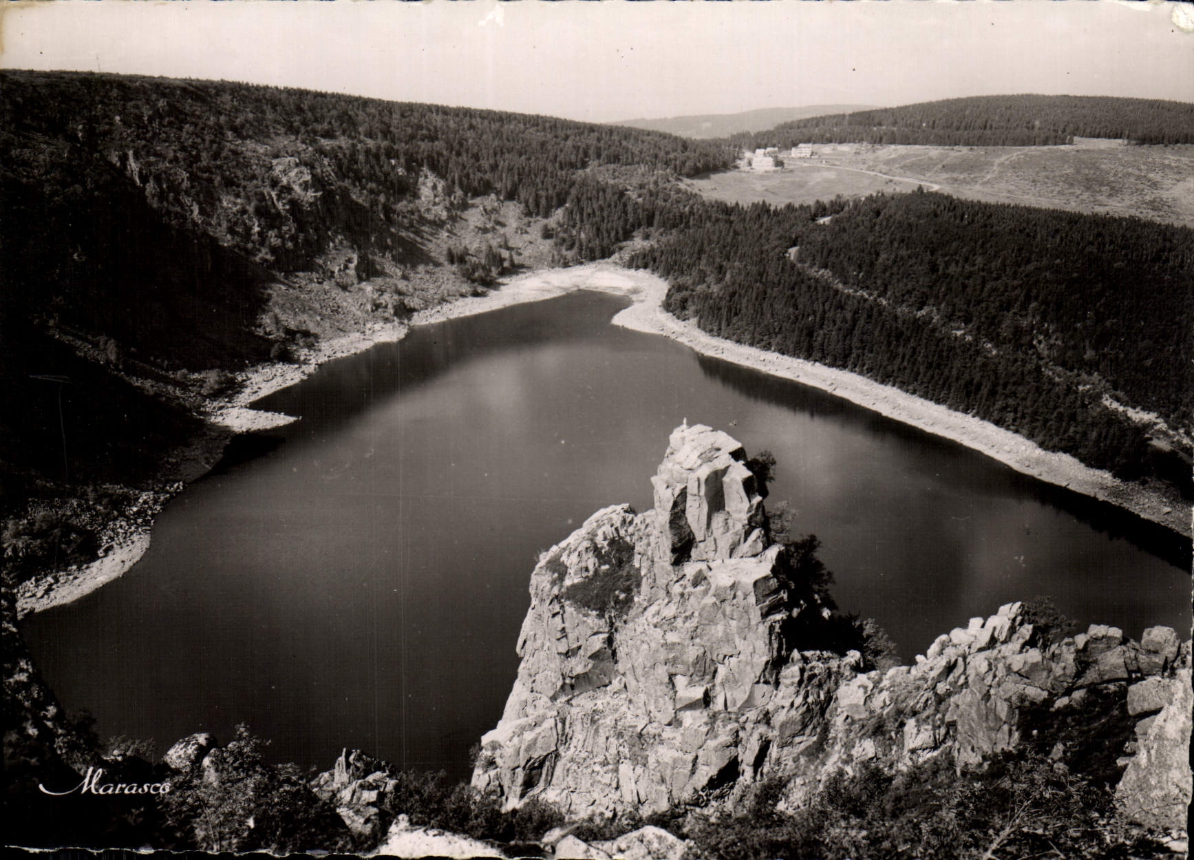 MODERN CARD the High Vosges the White Lake and the Hans rock