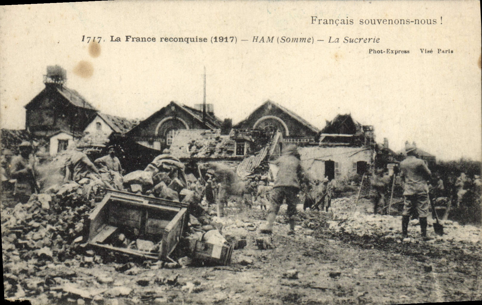 VINTAGE POSTCARD Ham the Militaria Sugar refinery