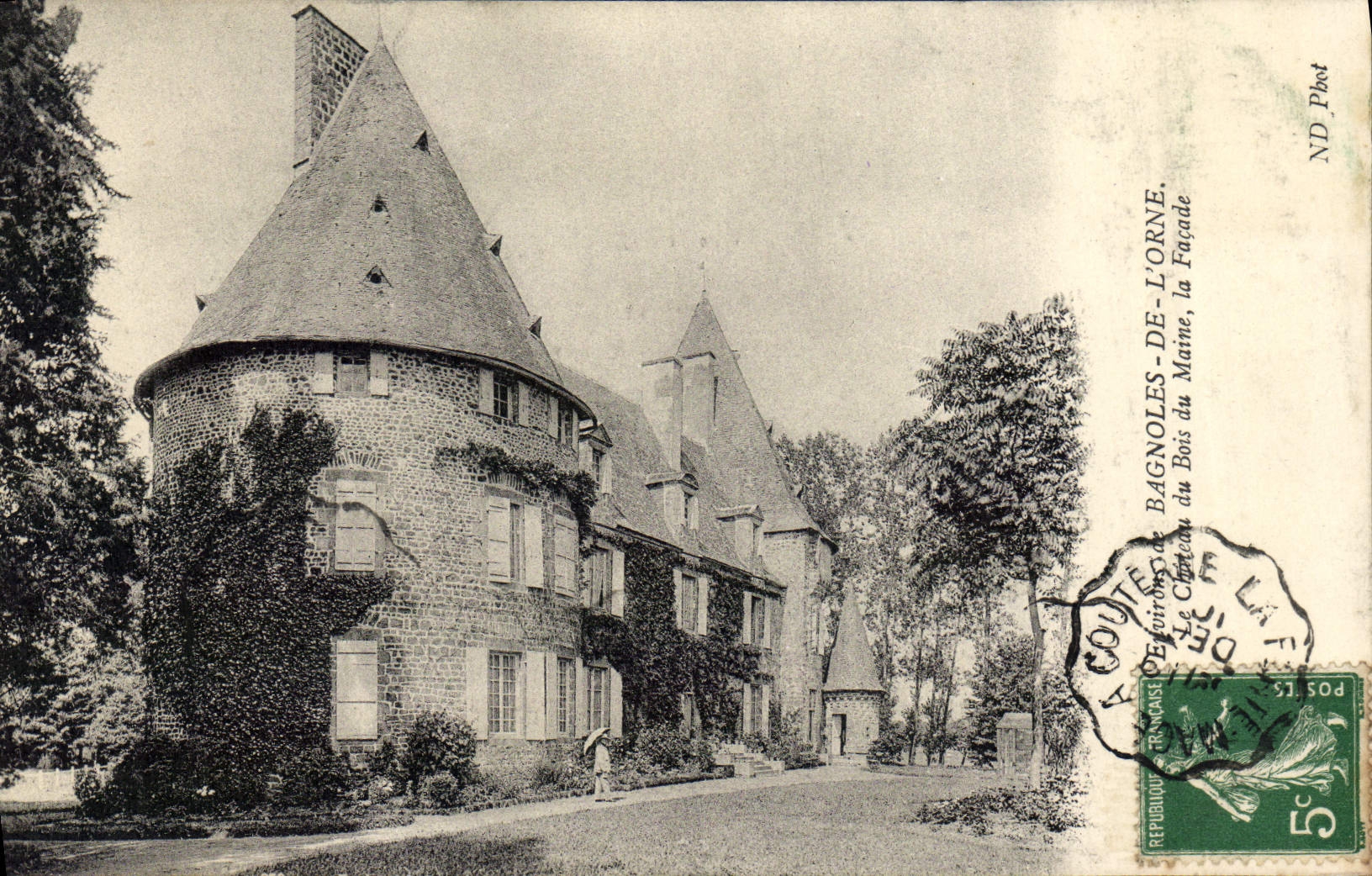 CPA Environs de Bagnoles De L'Orne Chateau du Bois du Maine la Facade