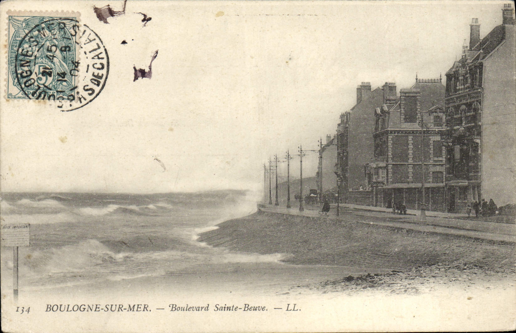 CPA Boulogne Sur Mer Boulevard Saint Beuve