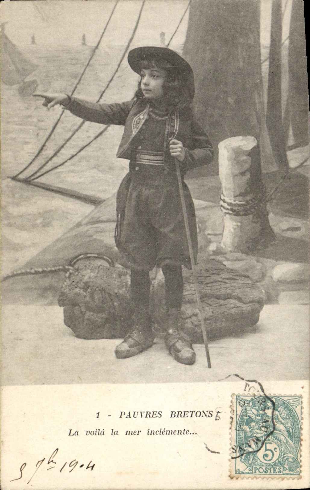 CPA Pauvres Bretonss Folklore 