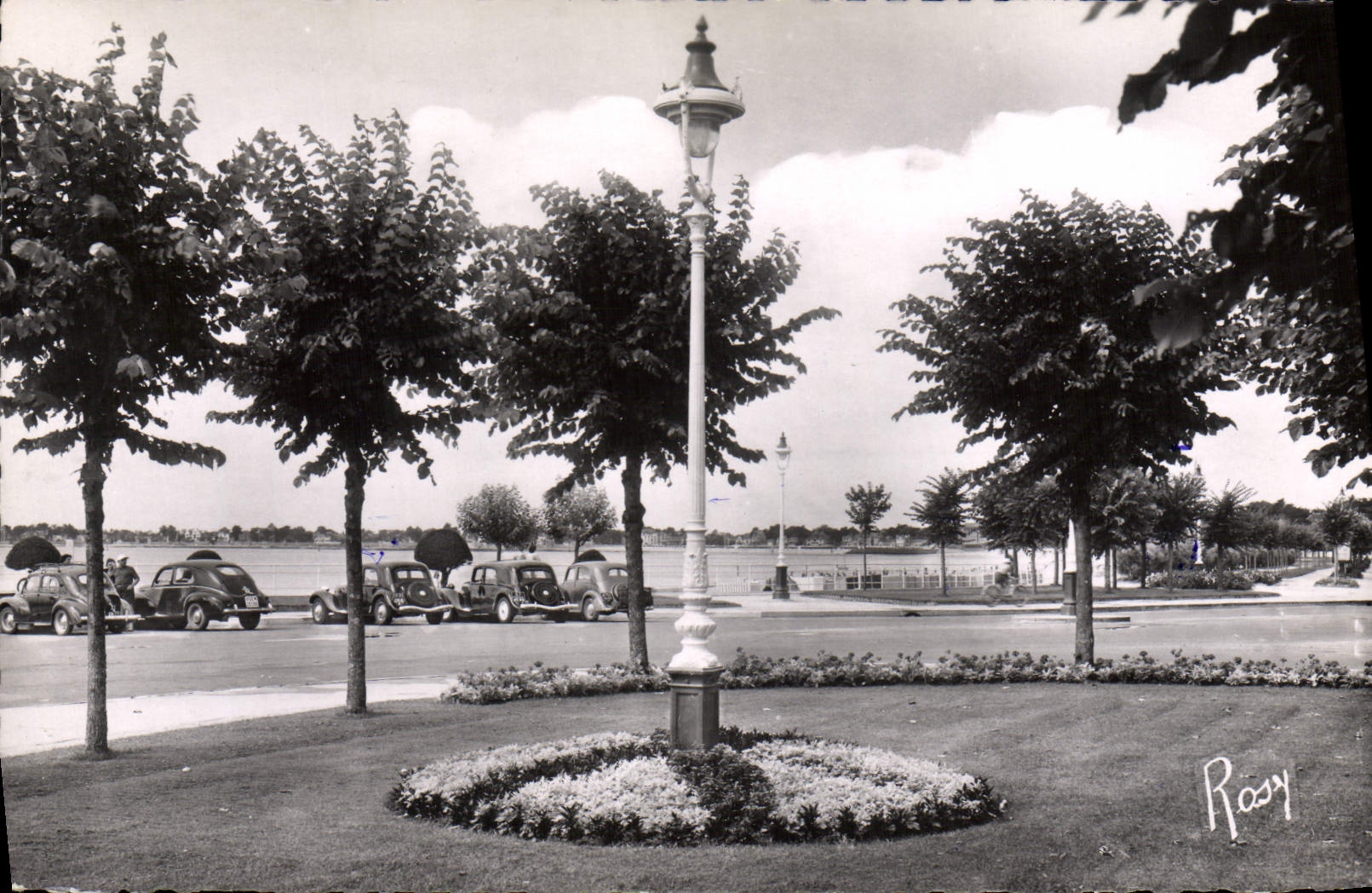 MODERN CARD La Baule On Sea the Garden Of the Casino