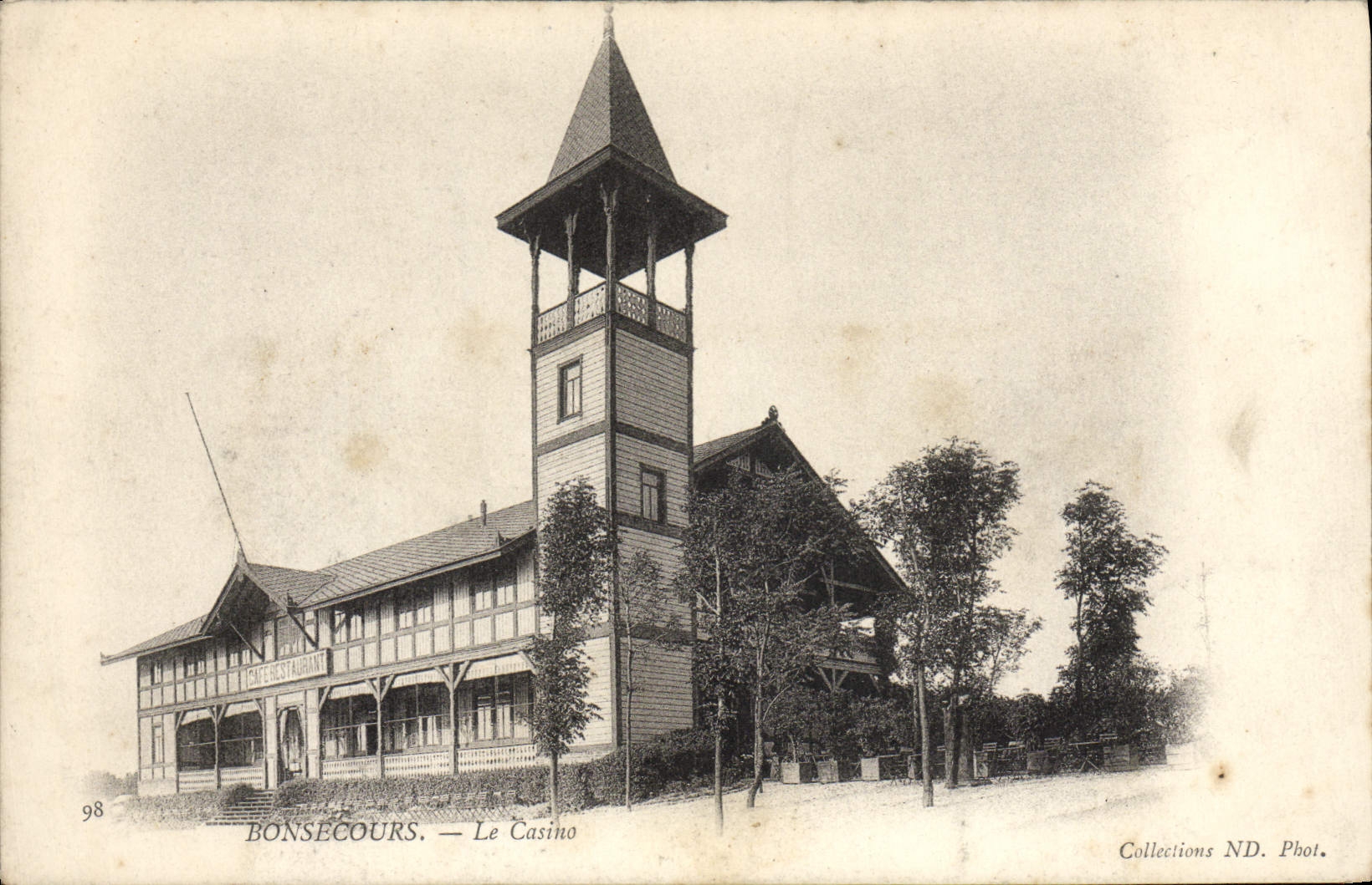 VINTAGE POSTCARD Bonsecours the church