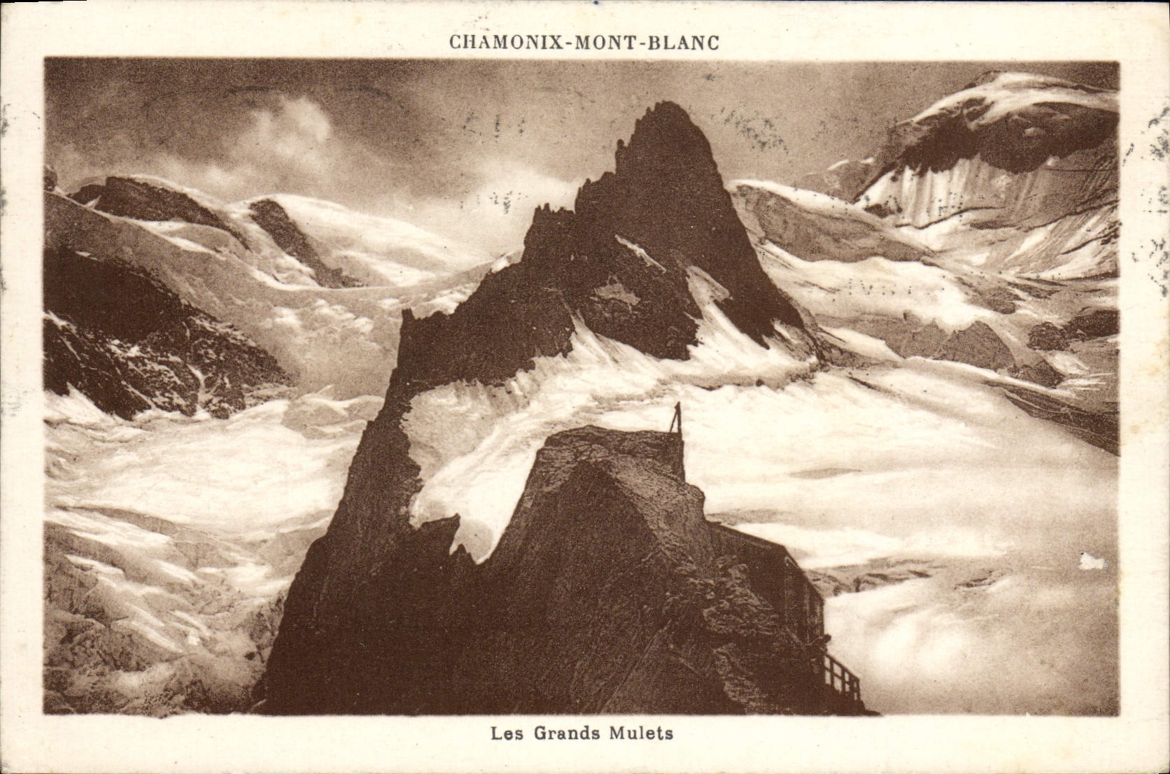 CPA Chamonix Mont Blanc Les Grands Mulets