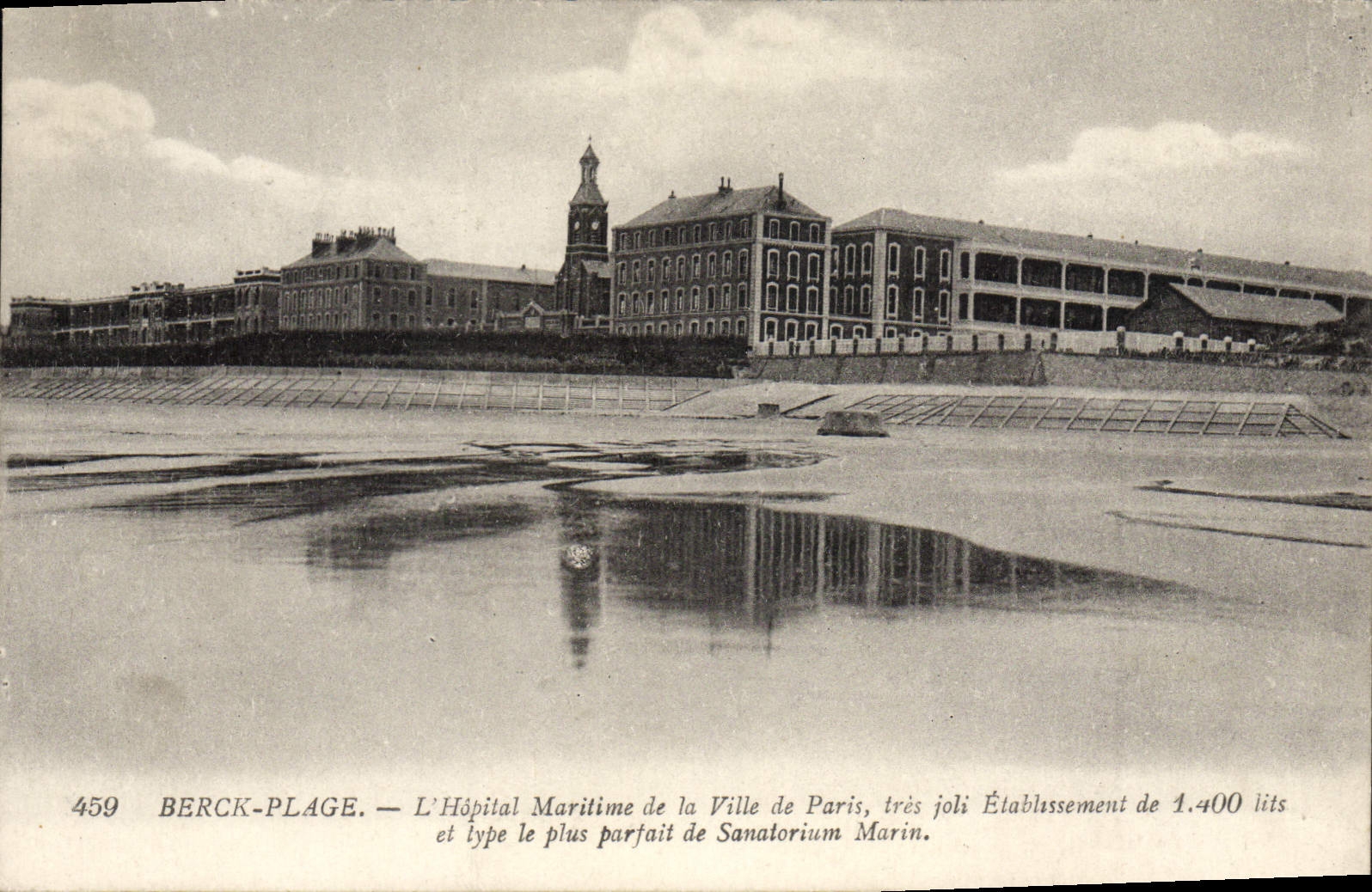 CPA Berck Plage L'Hopital Maritime de la Ville de Paris