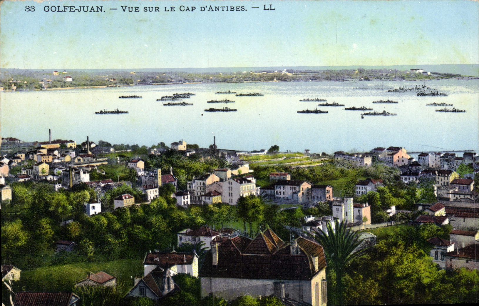 CPA Golfe Juan Vue Sur Le Cap D'Antibes