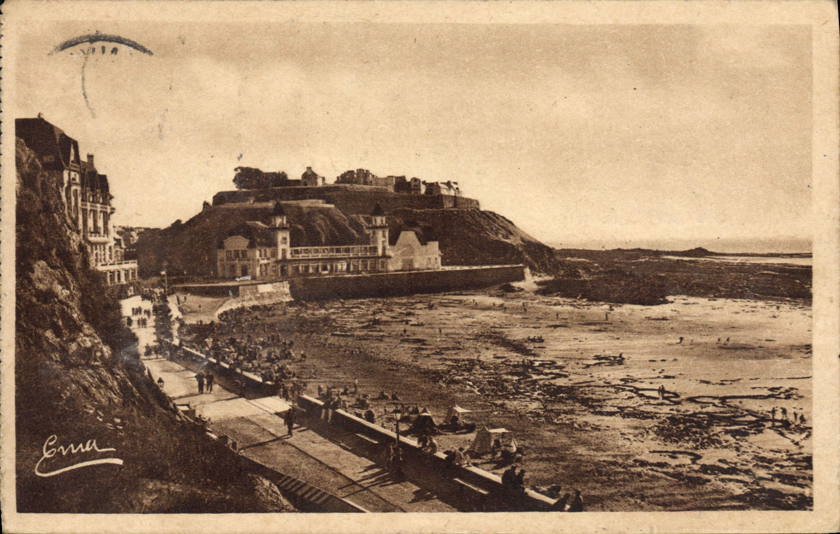 CPA Granville La Plage a Maree Basse