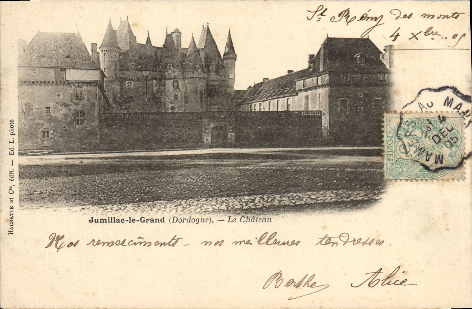 CPA Jumillac Le Grand Le Chateau