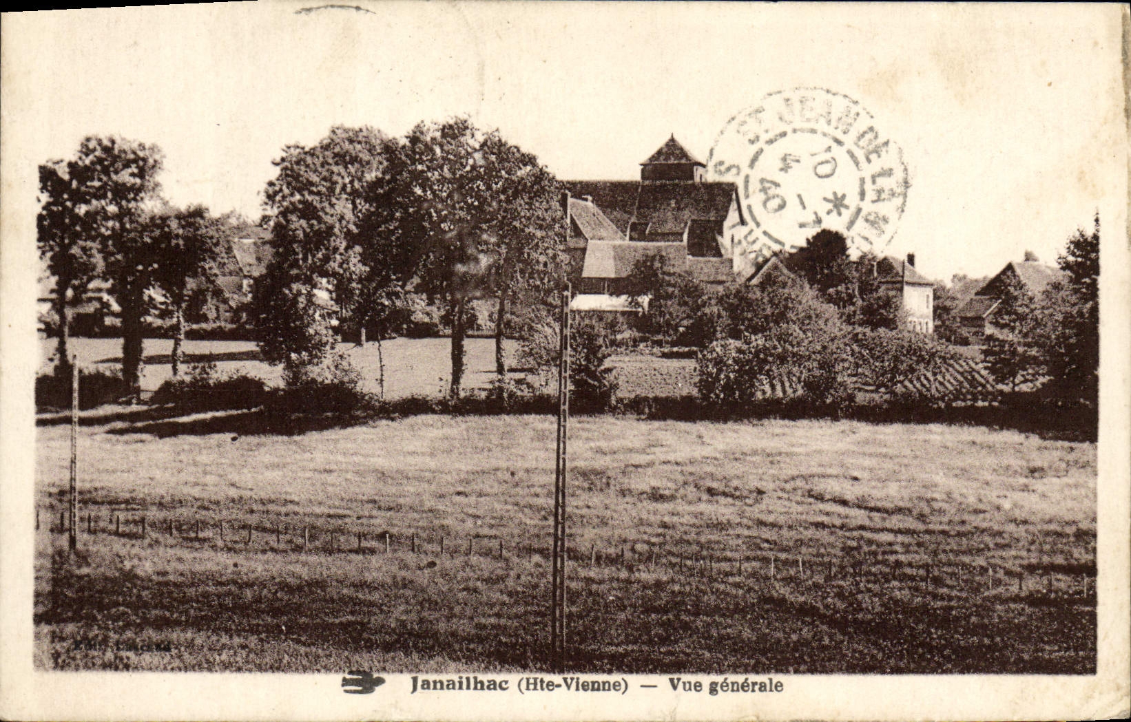CPA Janailhac Vue Generale