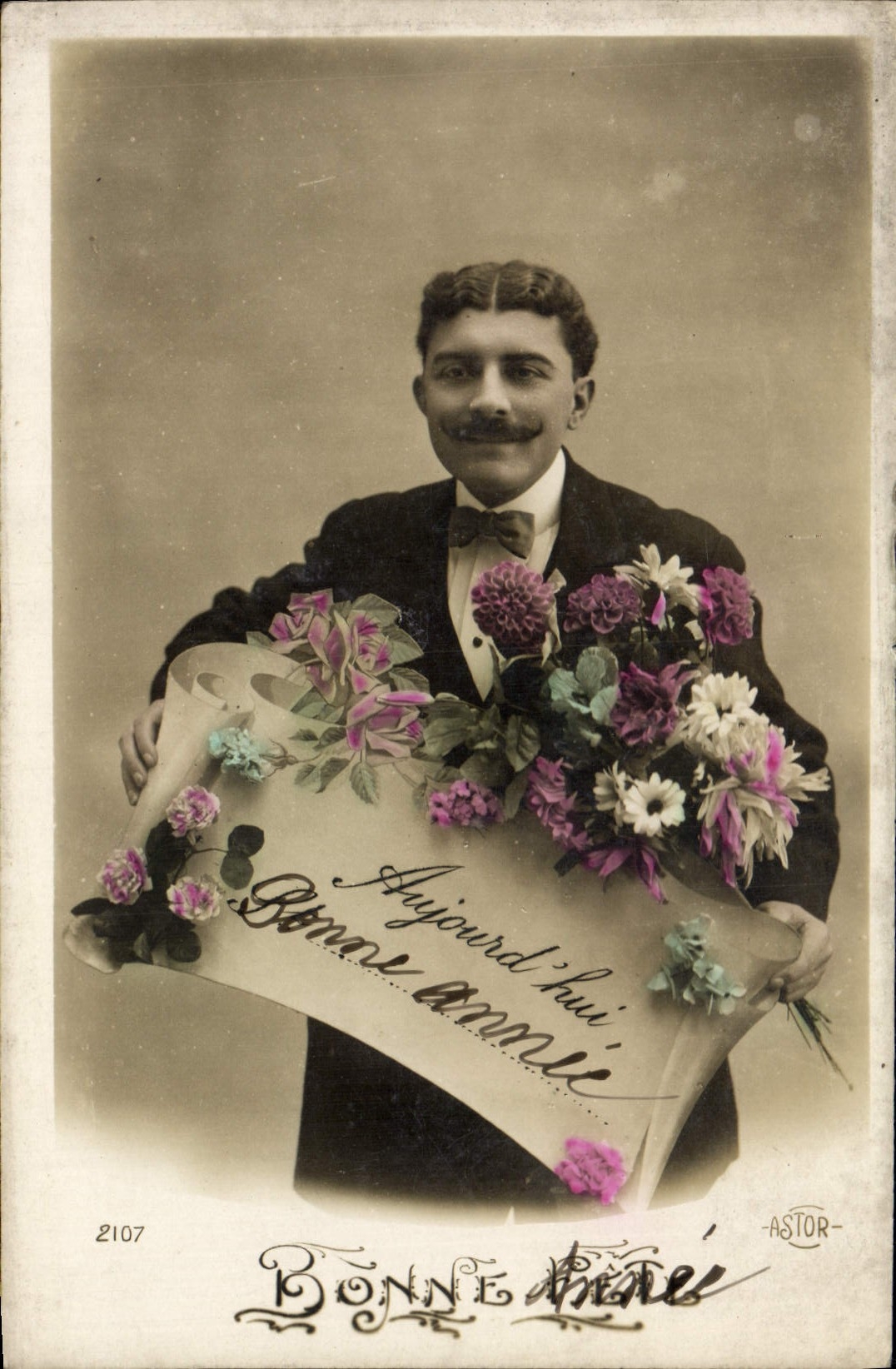 CPA Fantaisie Homme Bonne Annee