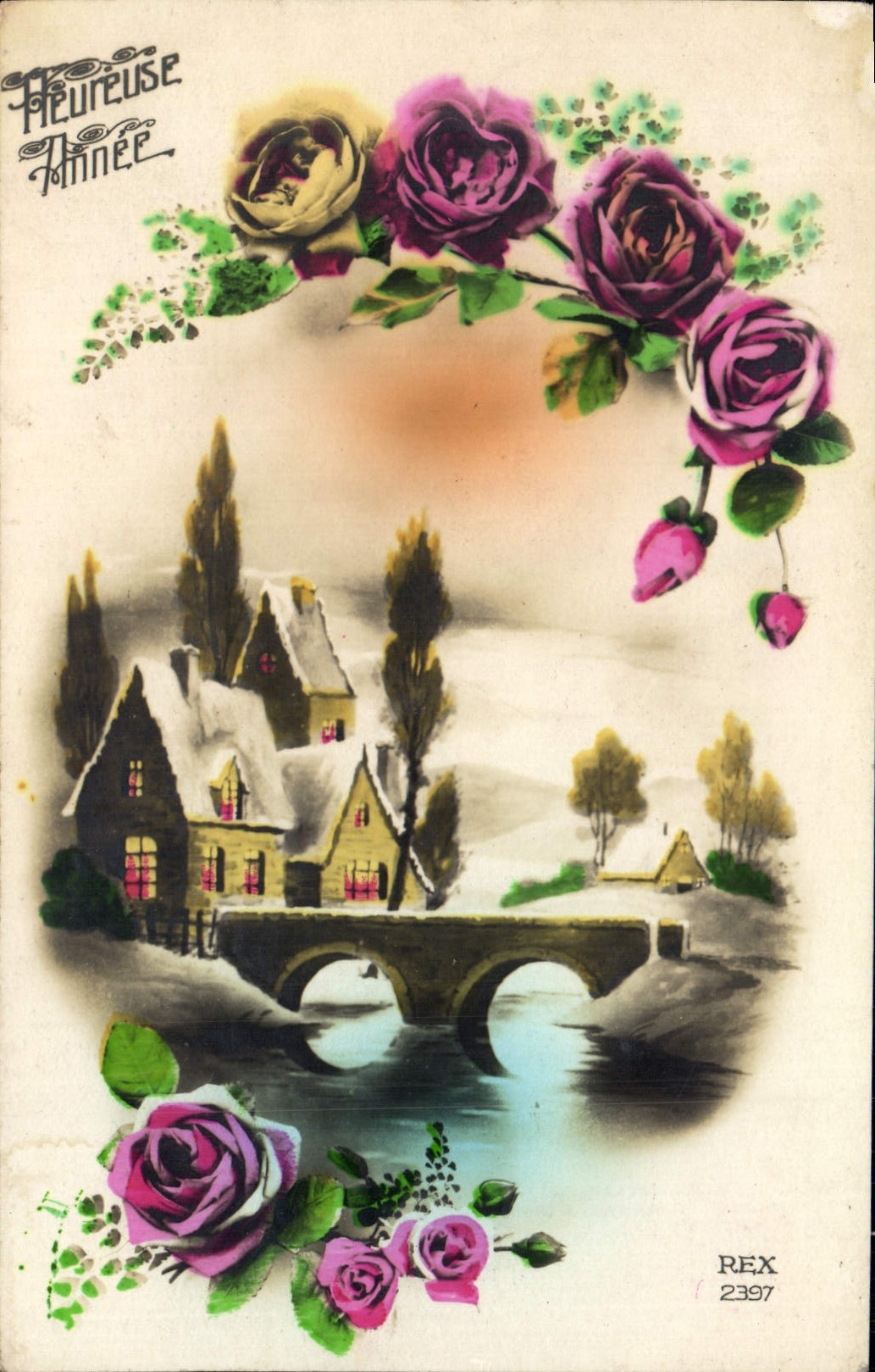 CPA Fantaisie Fleurs