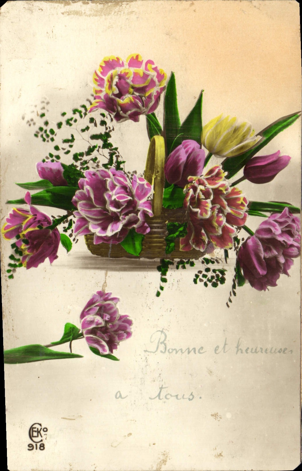 CPA Fantaisie Fleurs