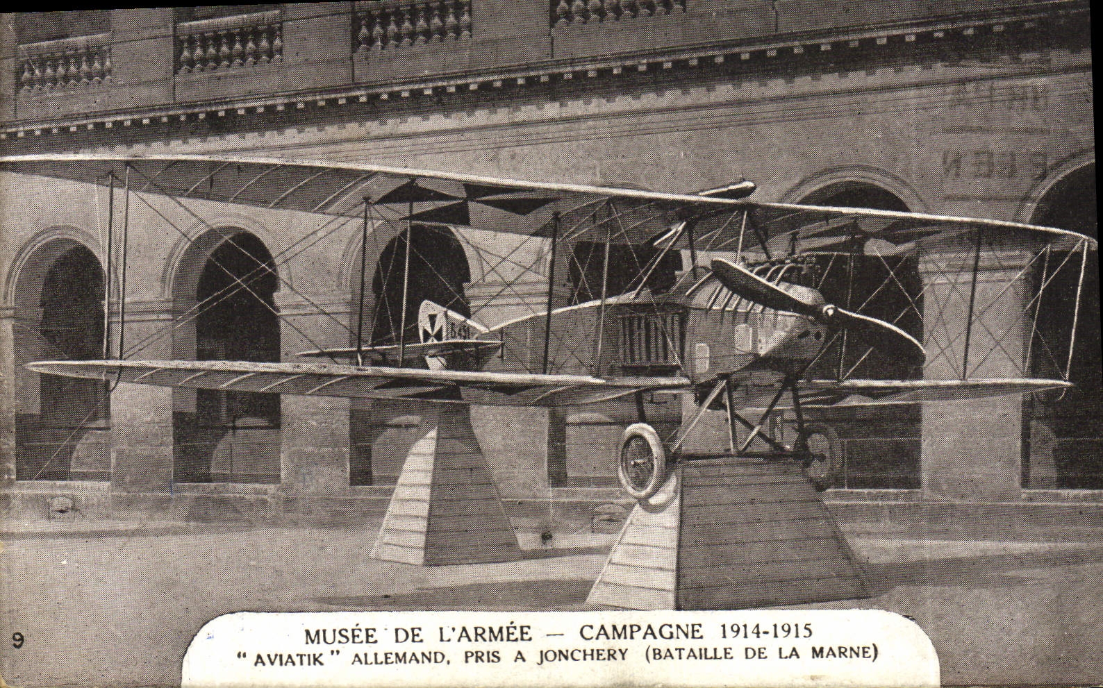 CPA Musee De L'Armee Campagne 1914 1915 Aviatik allemand Avion pris a Jonchery Bataille de la Marne