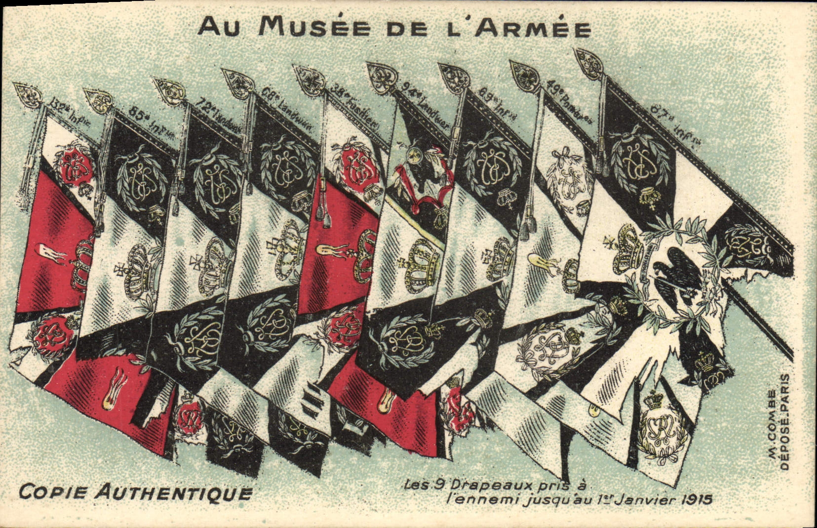 CPA Au Musee De L'Armee LEs 9 drapeaux pris a l'ennemi Militaria