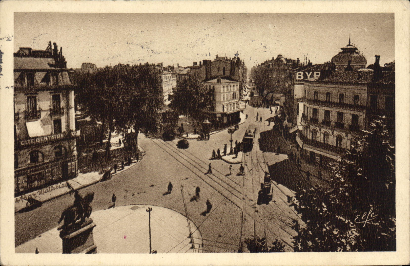CPA Toulouse Carrefour Rue Alsace Lorraine et boulevard de Strasbourg