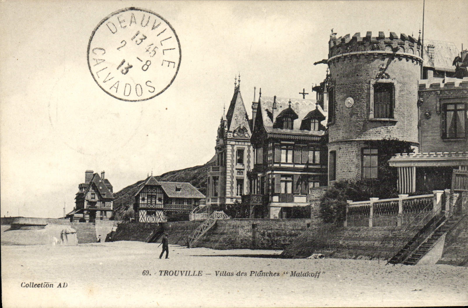 CPA Trouville sur Mer Villas des planches Malakoff