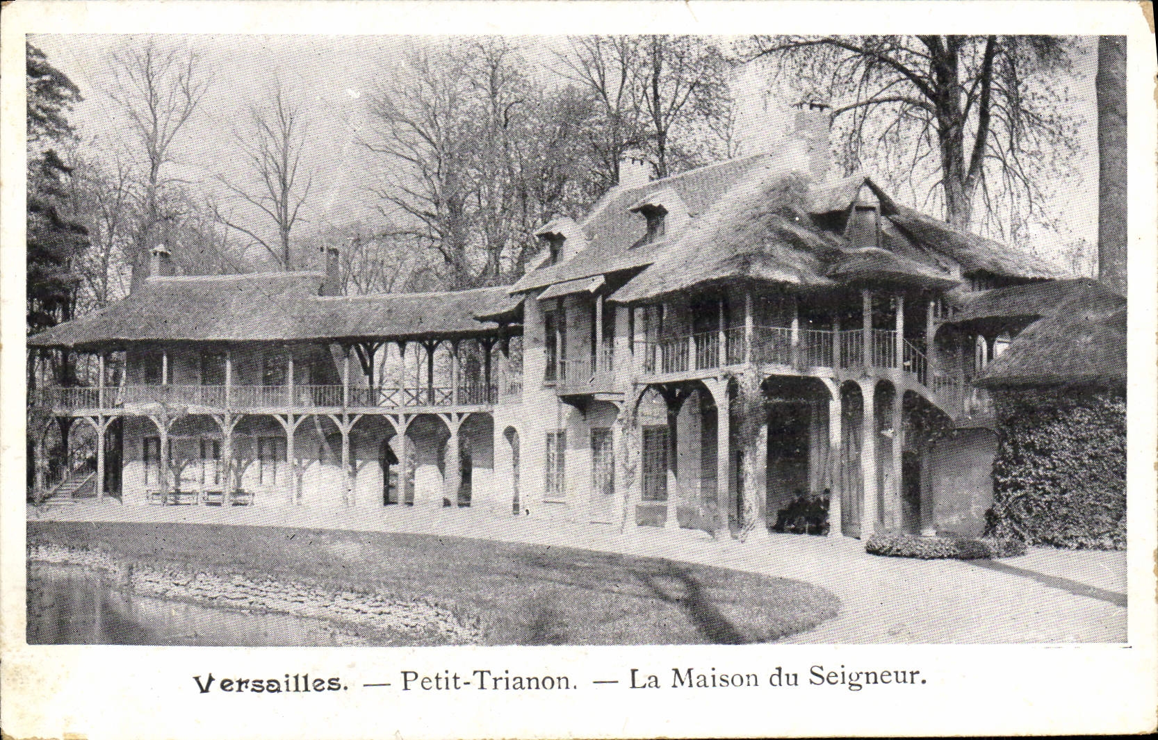 VINTAGE POSTCARD Versailles Small Trianon the house of the lord