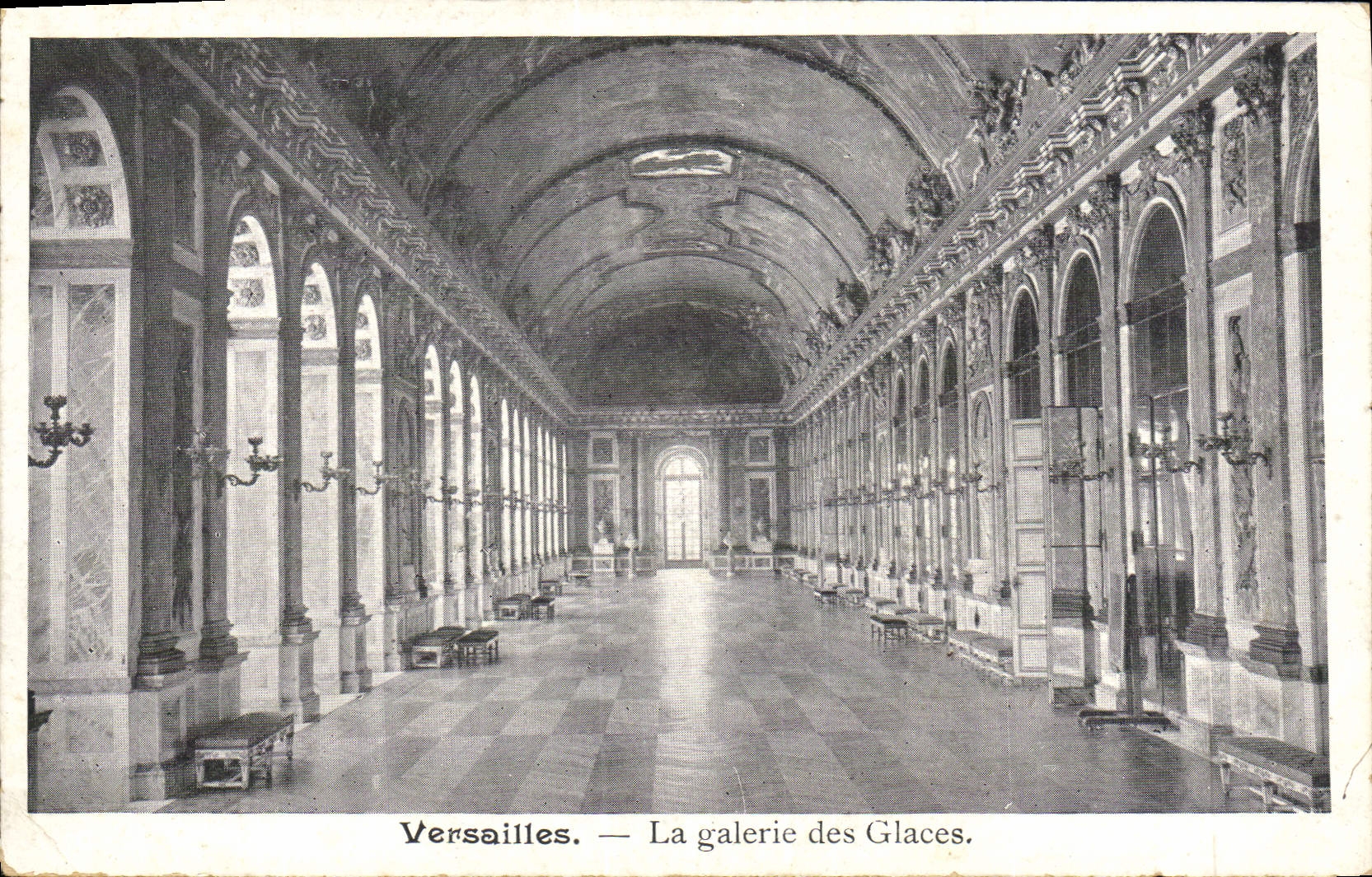 CPA Versailles La Galerie Des Glaces