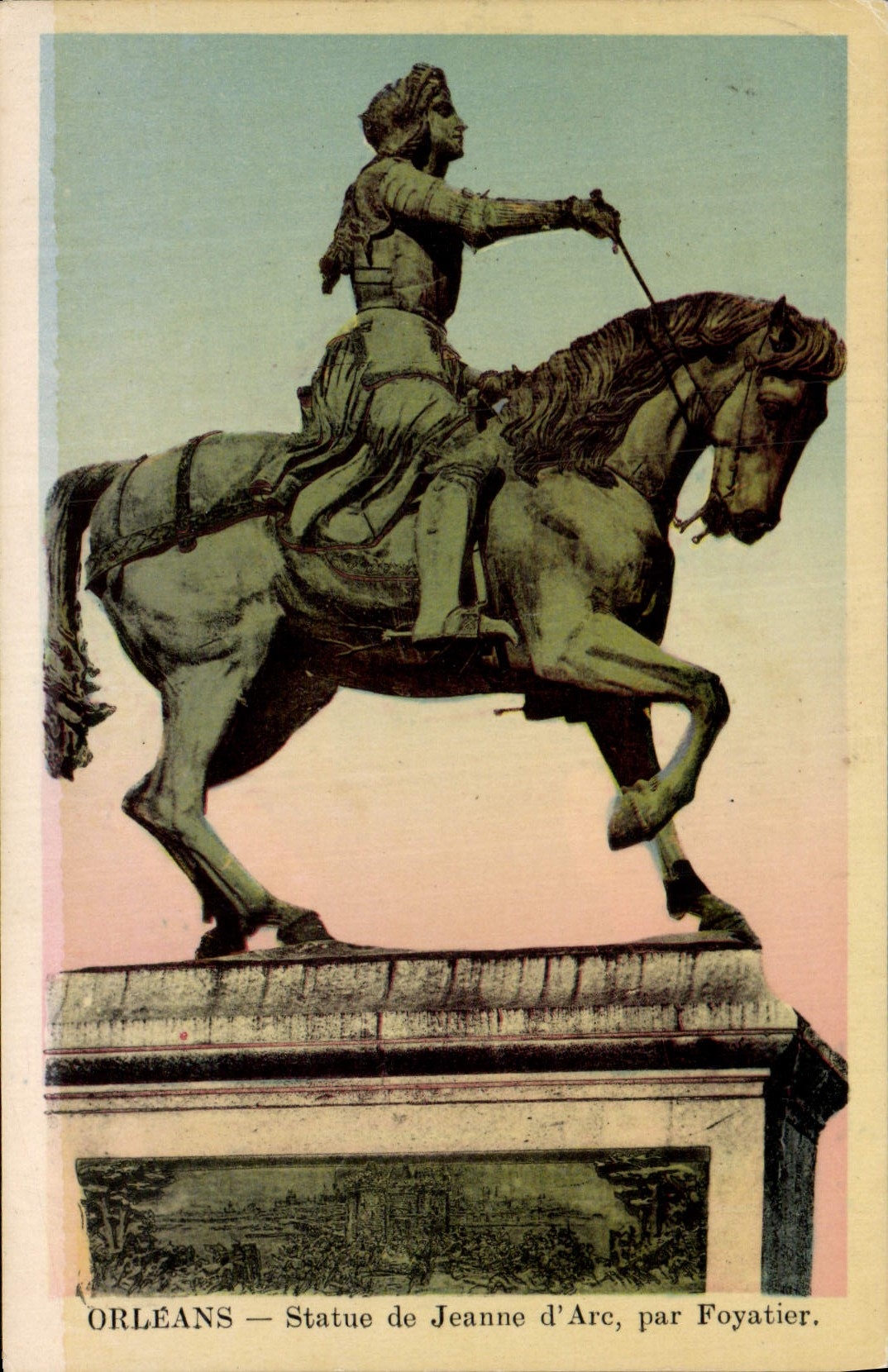 CPA Orleans Statue De Jeanne D'Arc Foyatier