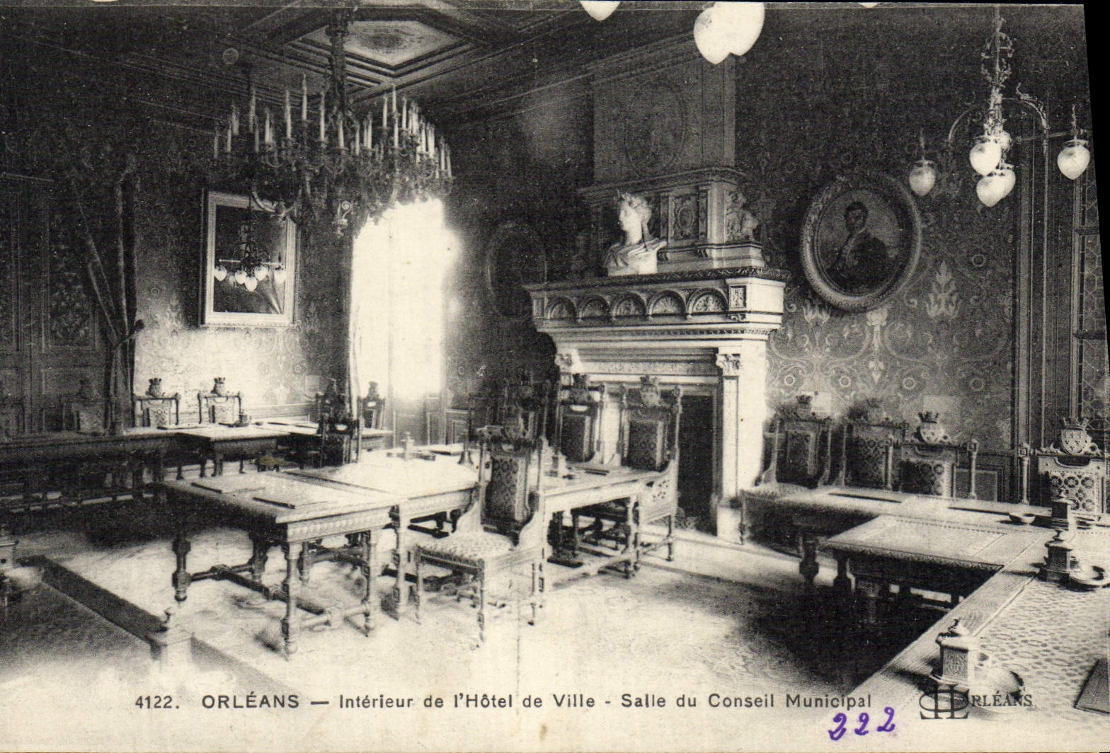 CPA Orleans Interieur De I'Hotel de ville Salle du conseil municipal