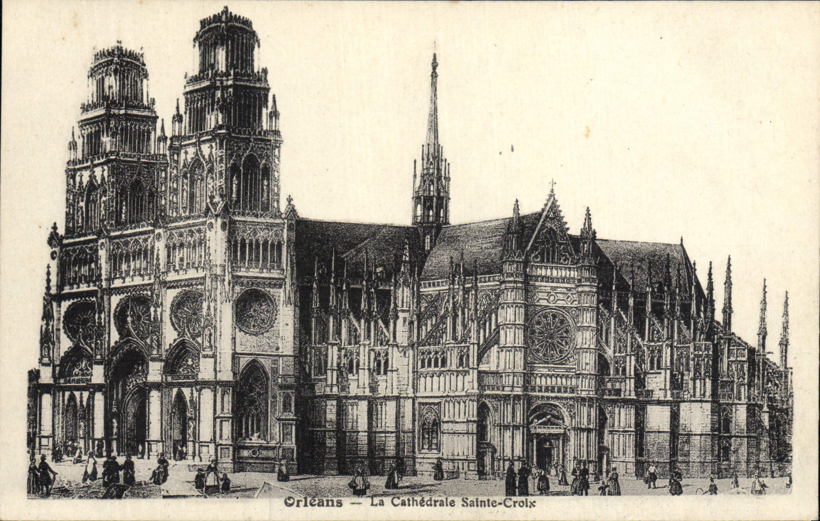 CPA Orleans La Cathedrale Sainte Croix