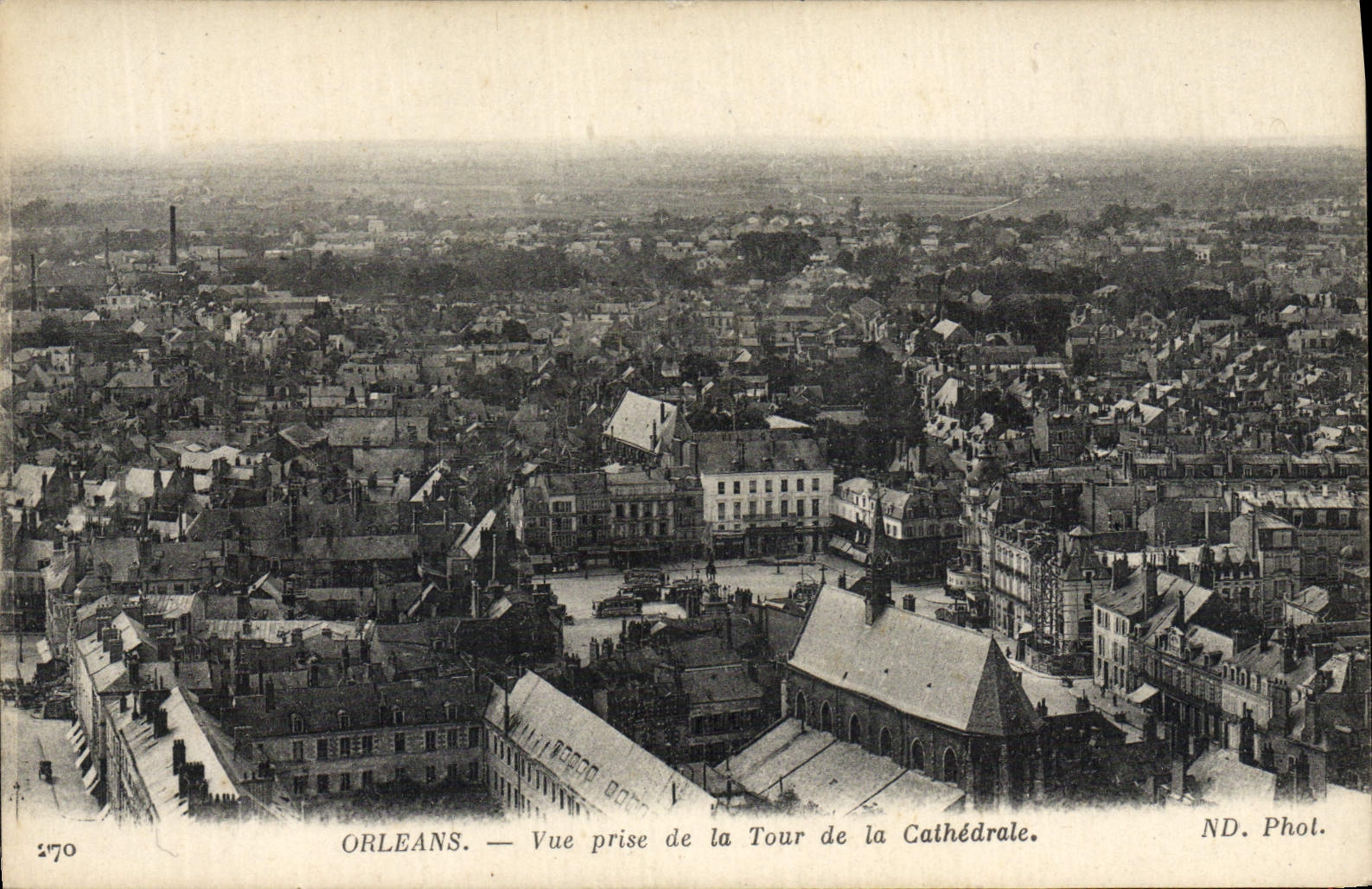 CPA Orleans Vue Prise De la Tour De La Cathedrale