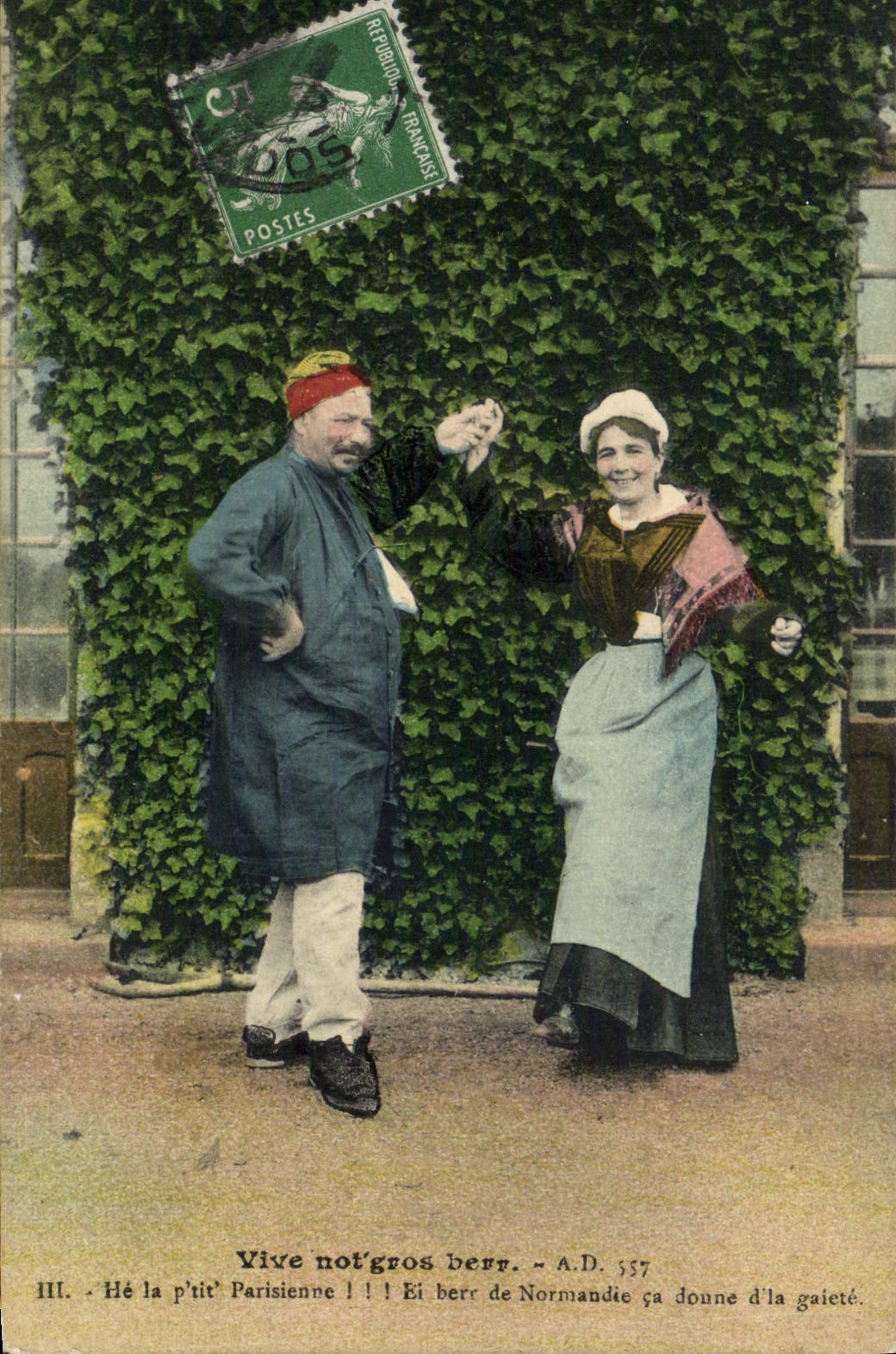 CPA Vive Not Gros Berr Normandie Folklore