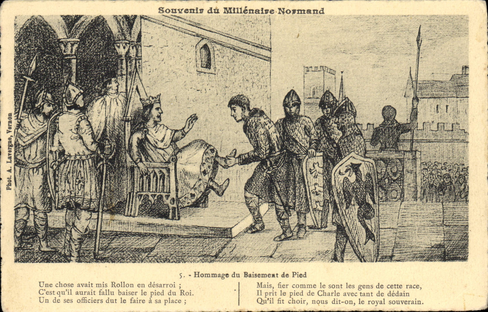 CPA Hommage Du Baisement De Pied Normandie 