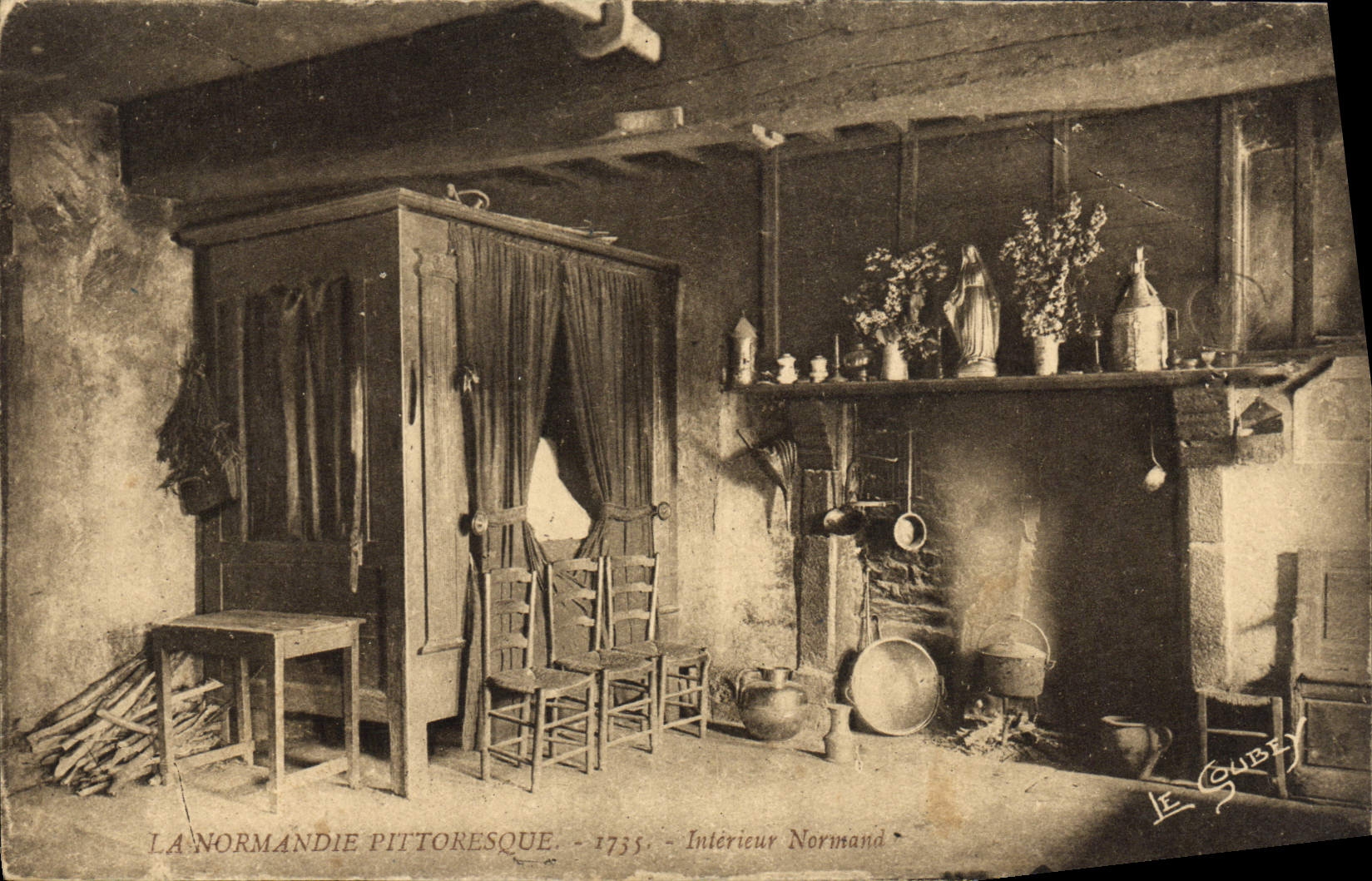 CPA La Basse Normandie Pittoresque Interieur Normand