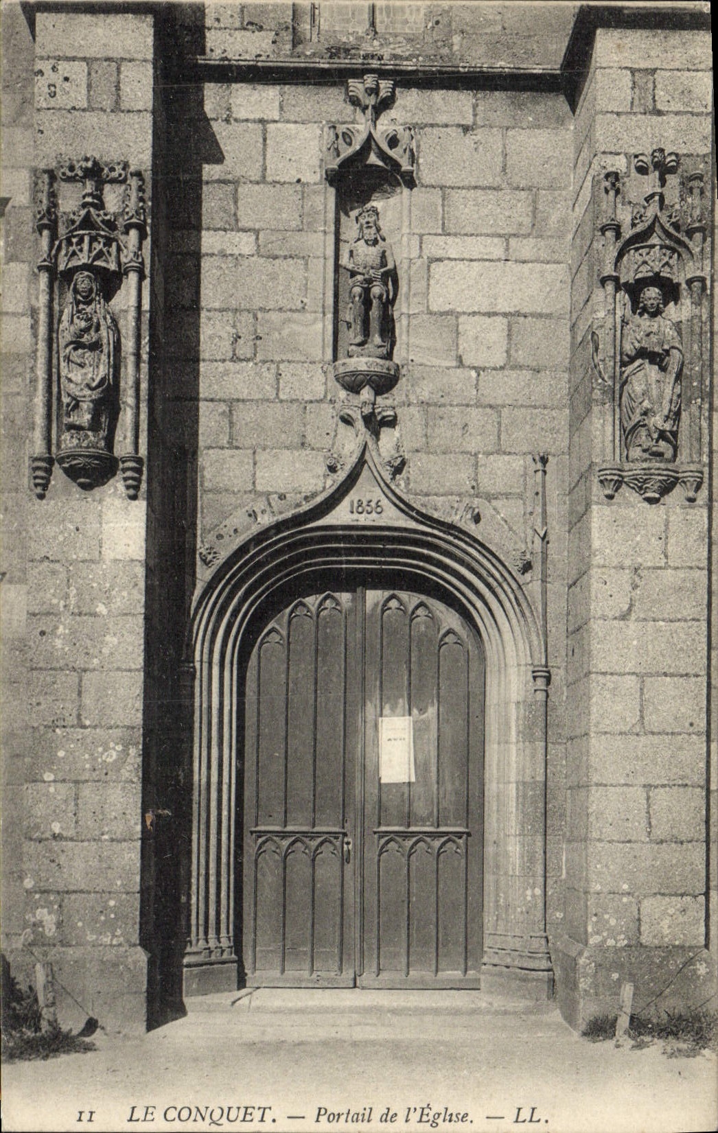 CPA Le Conquet Portail De I'Eglise