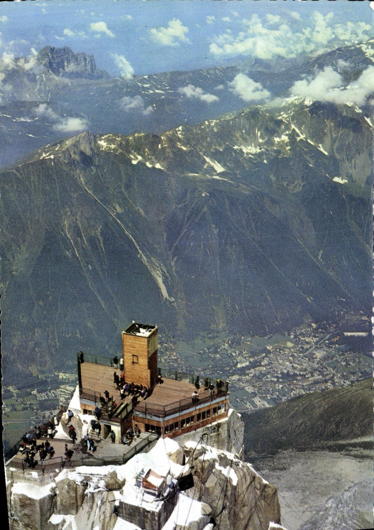 POSTAL MODERNA Chamonix Mont Blanc la aguja del Buet y de las agujas del sur de monitores