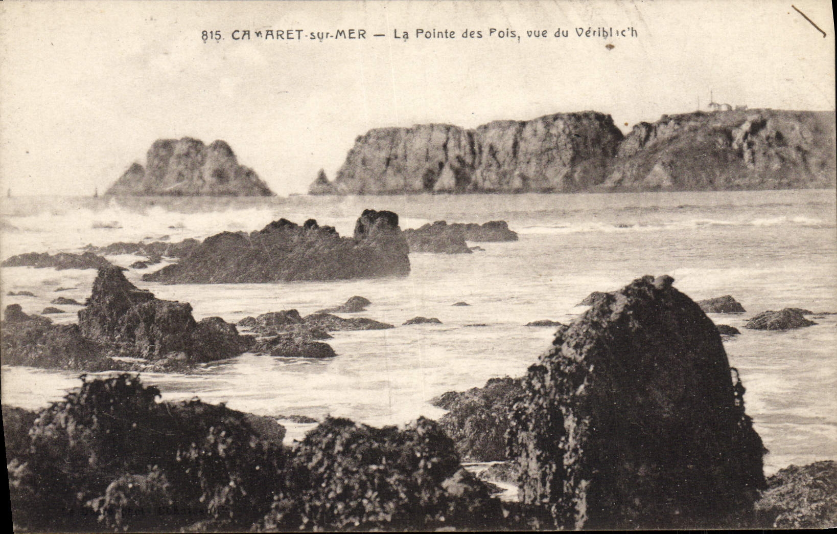 CPA Camaret Sur Mer La Pointe Des Pols Vue Du Veriblach