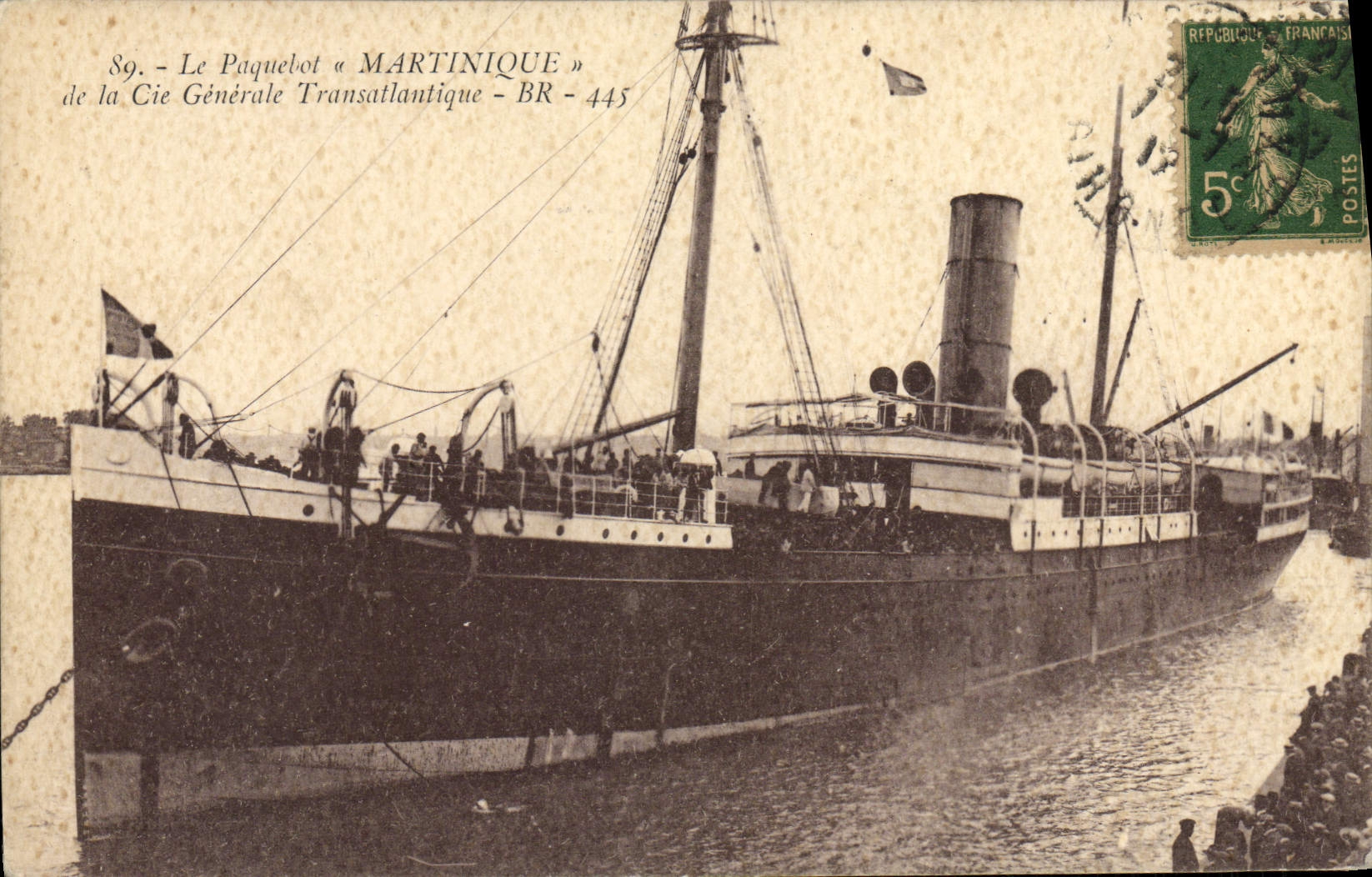 CPA Le Paquelbot Martinique De La Cie Generale Transatlantique